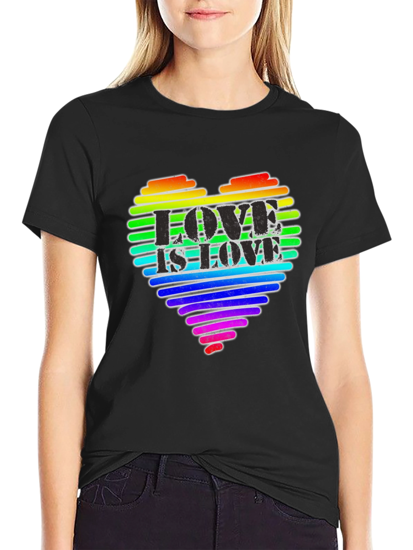 Love is Love Rainbow Heart T-Shirt