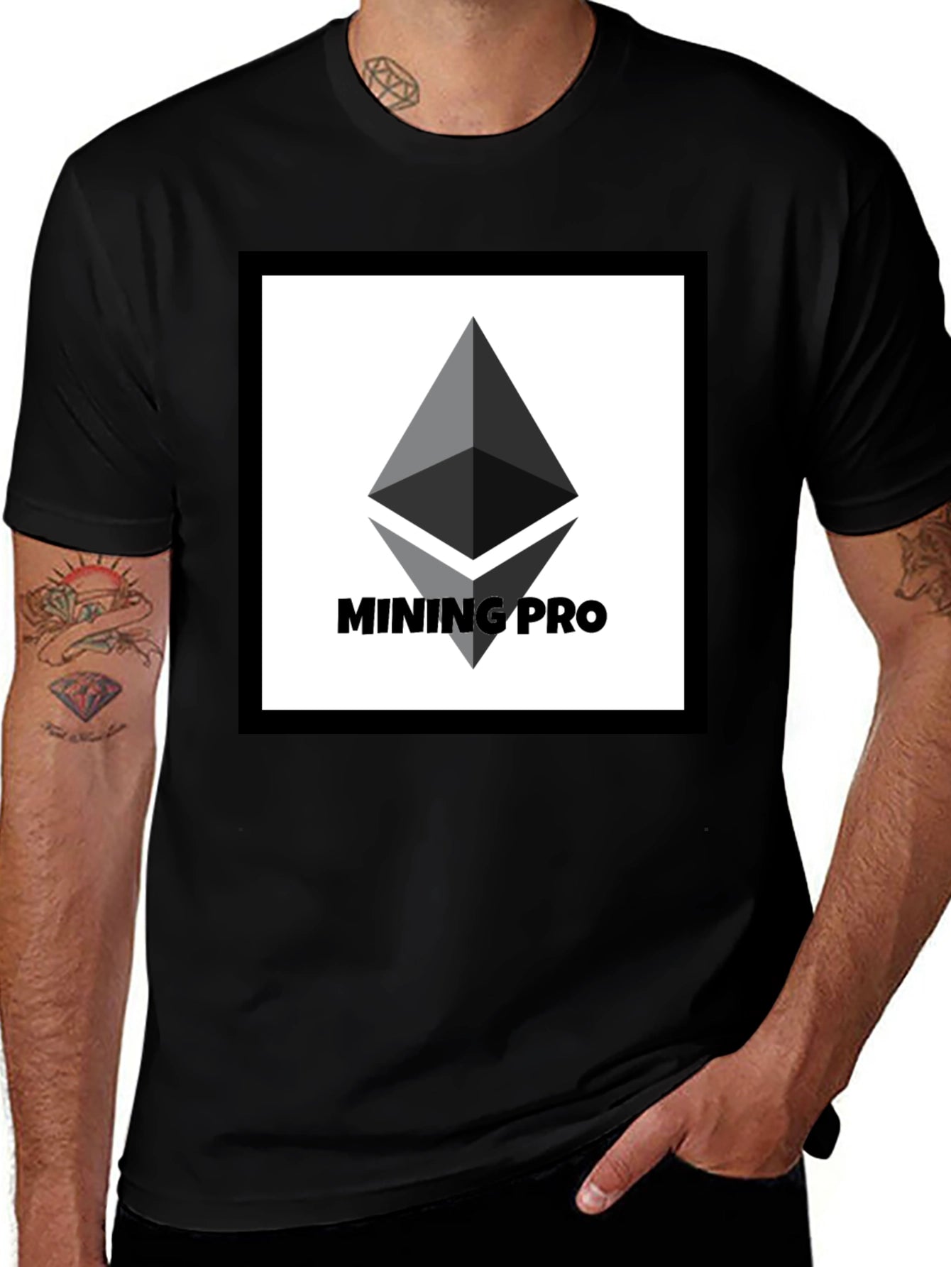 Ethereum Mining Pro Black T-Shirt