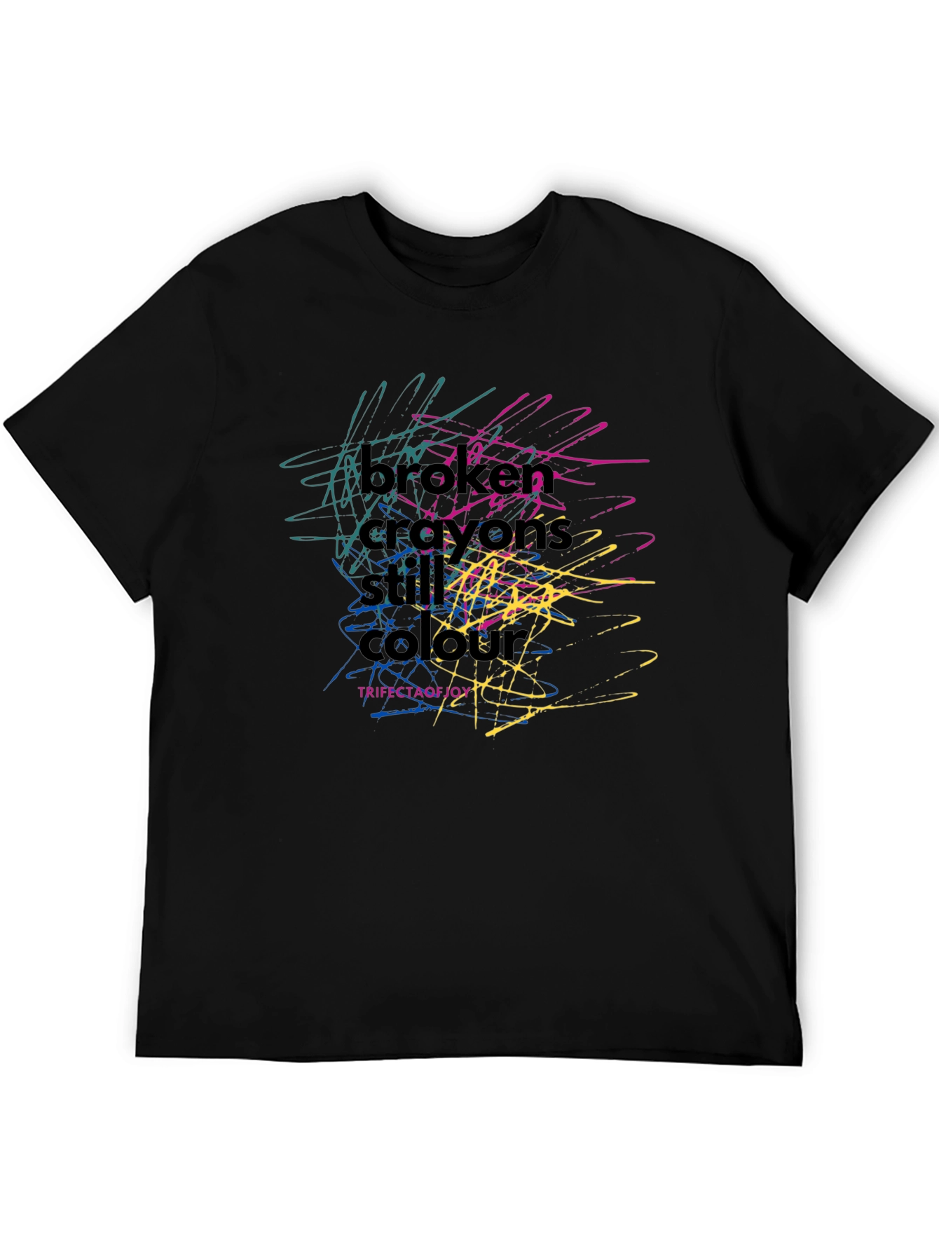 Broken Crayons Still Colour Graphic T-Shirt