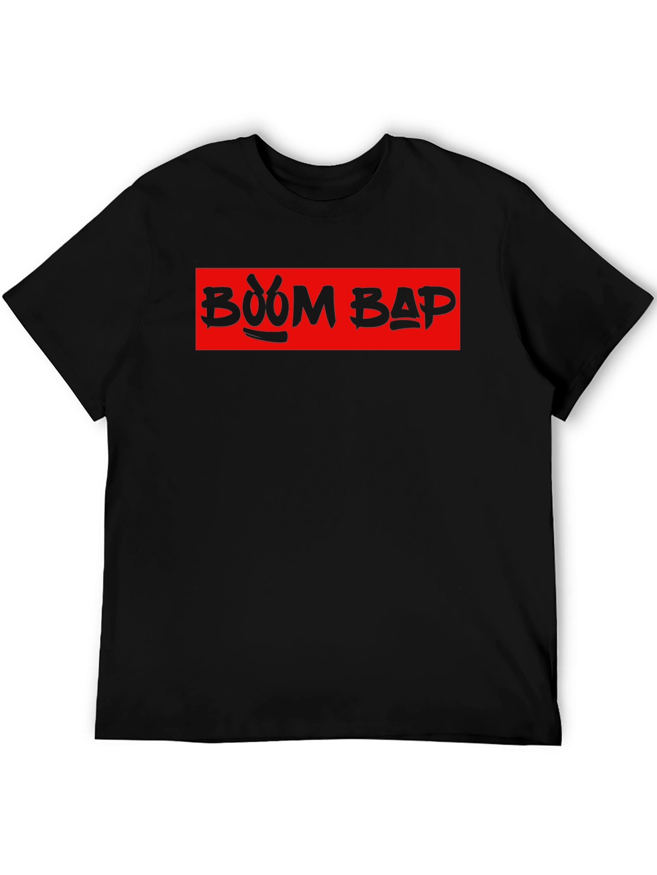 Boom Bap Graphic T-Shirt - Red and Black