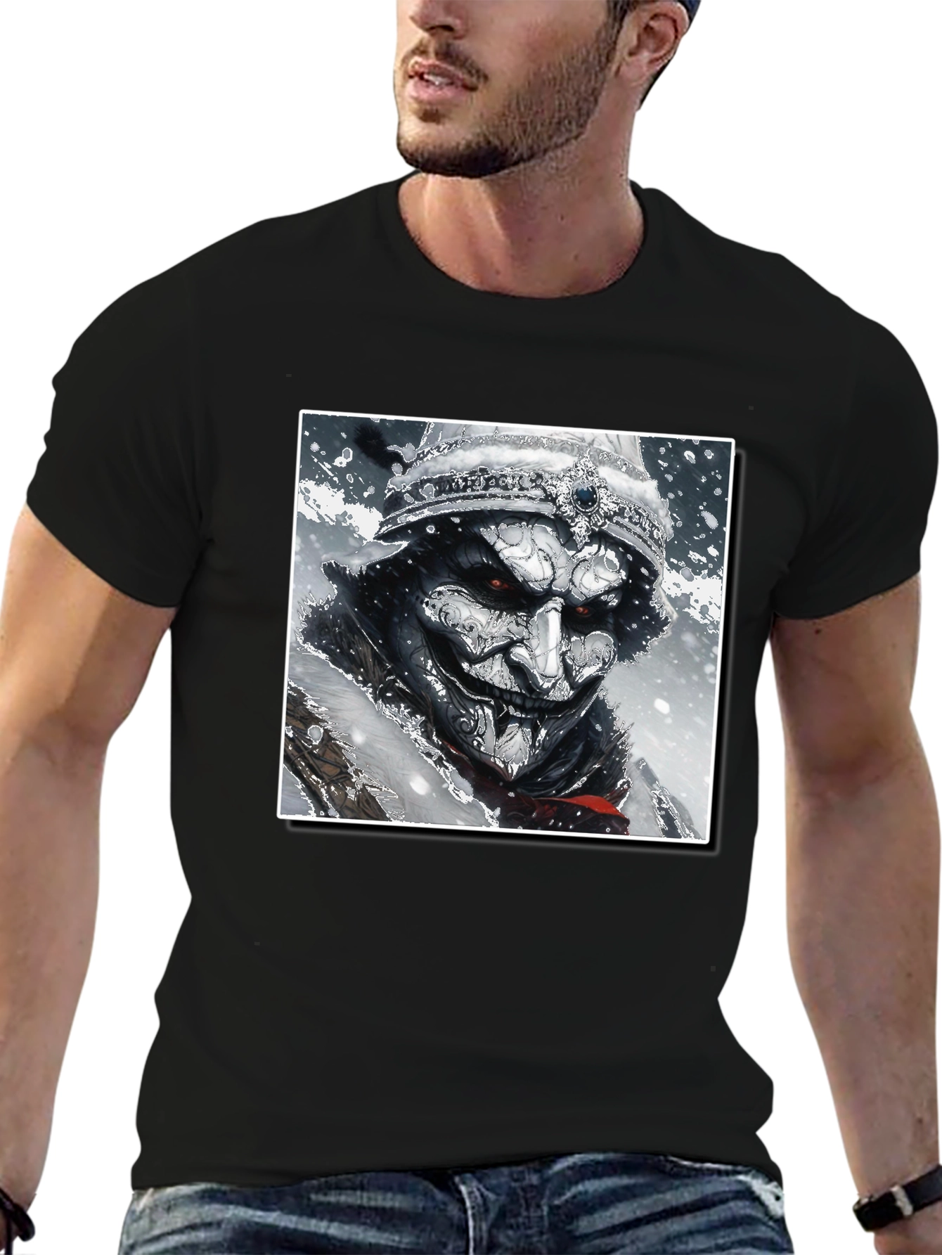 Samurai Warrior Graphic Black T-Shirt