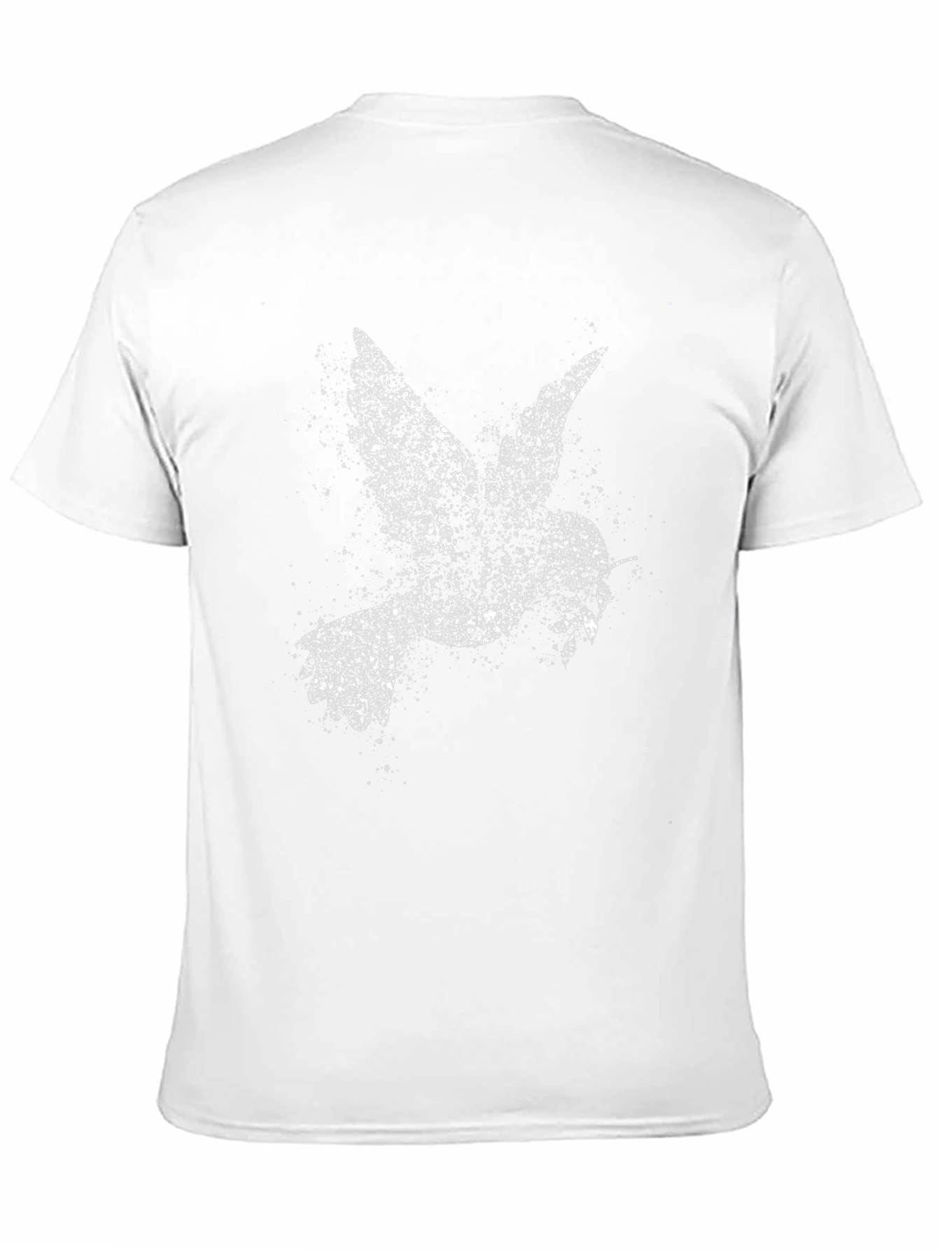 Abstract Dove Graphic Black T-Shirt