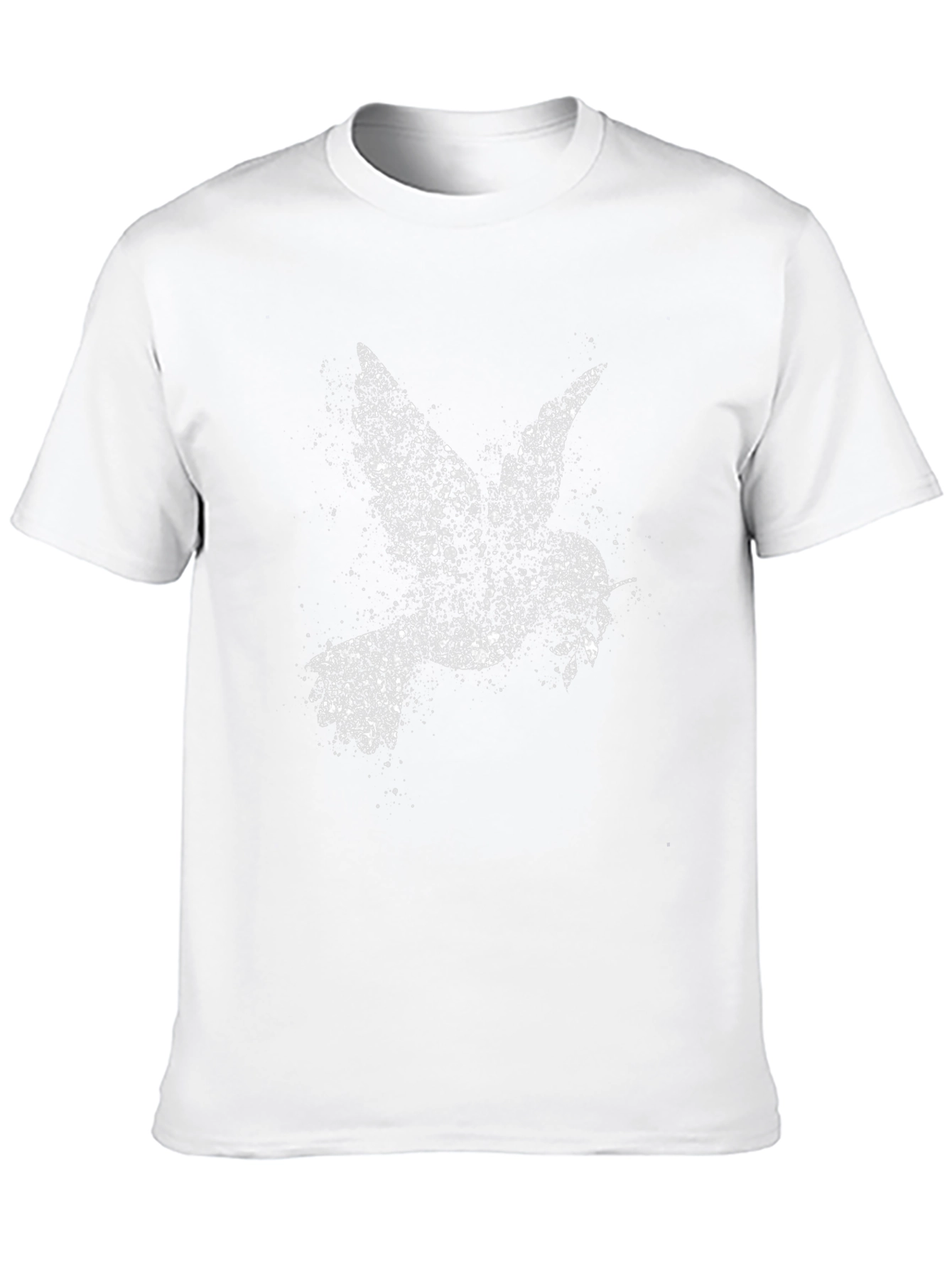 Abstract Dove Graphic Black T-Shirt