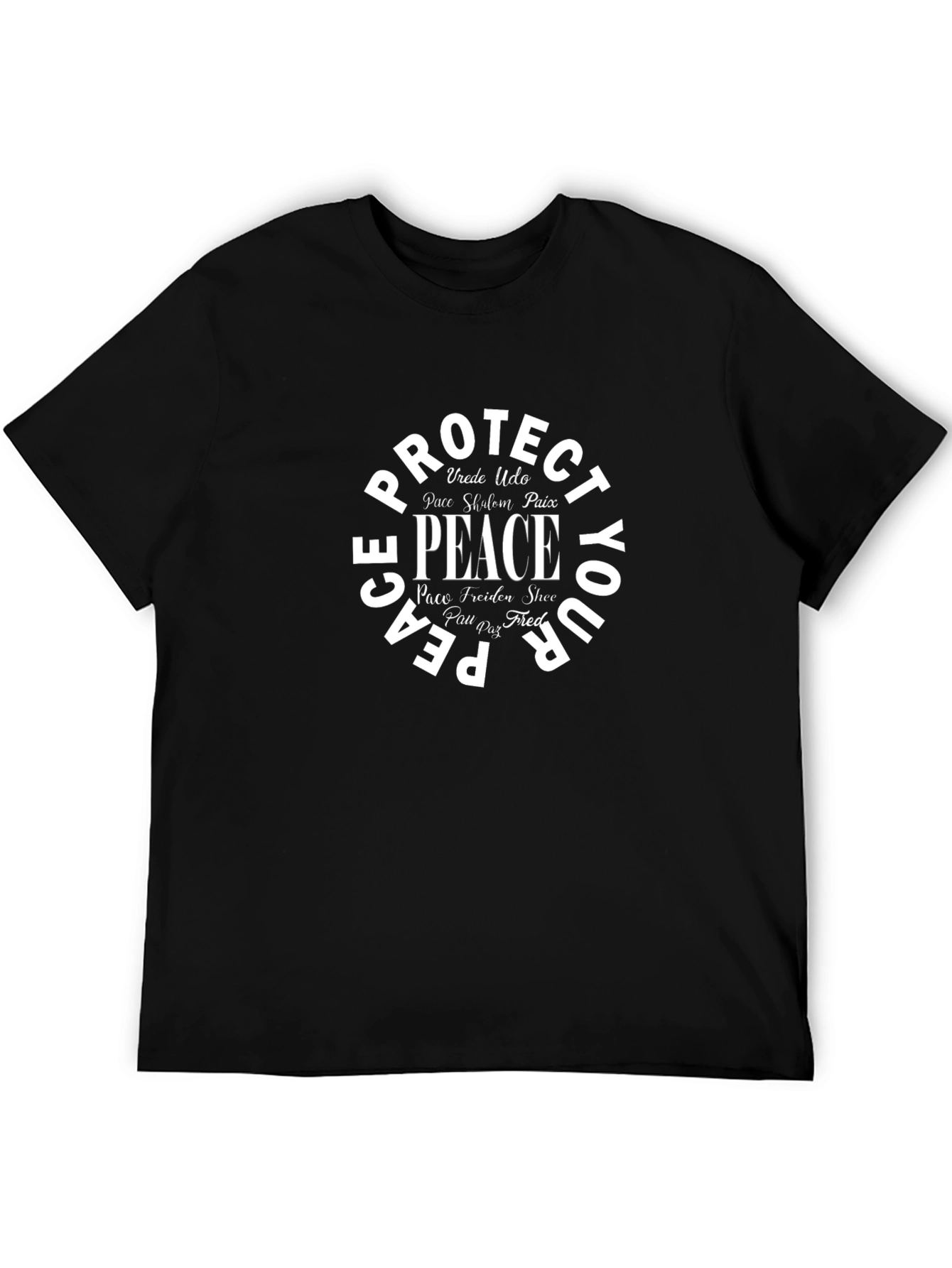 Peace Graphic T-Shirt - Unisex Black Tee
