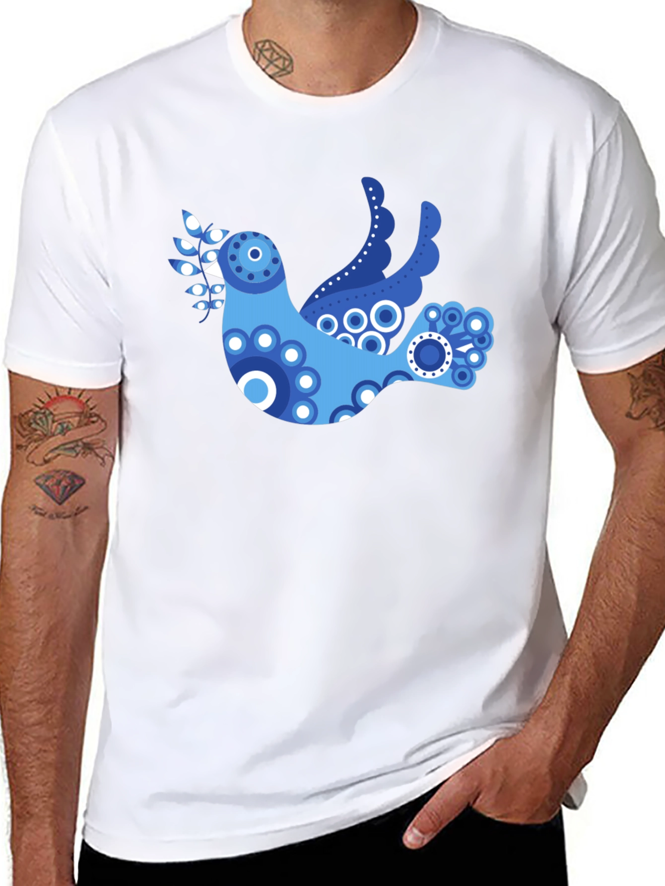 Dove Peace T-Shirt - Black