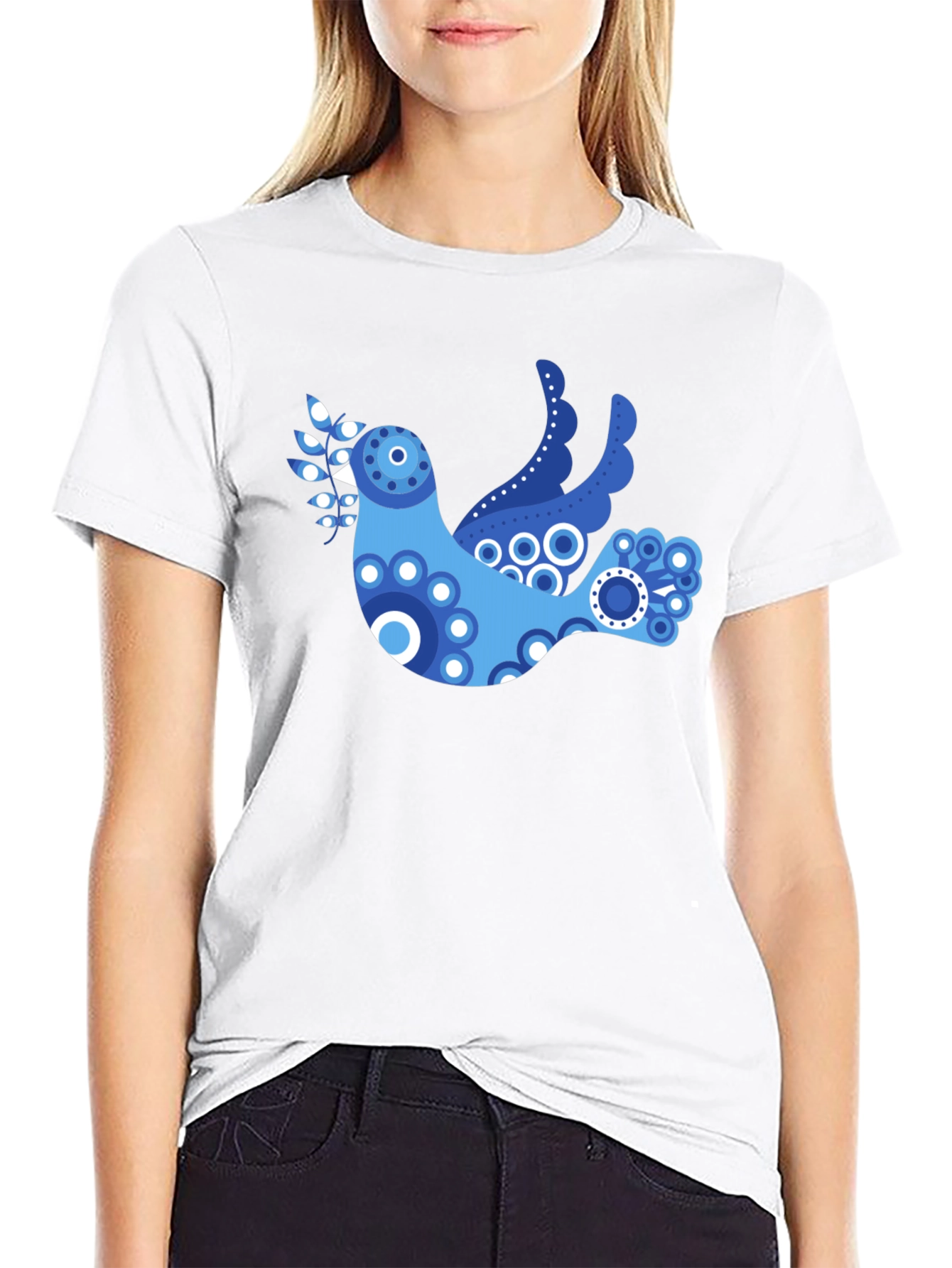 Dove Peace T-Shirt - Black