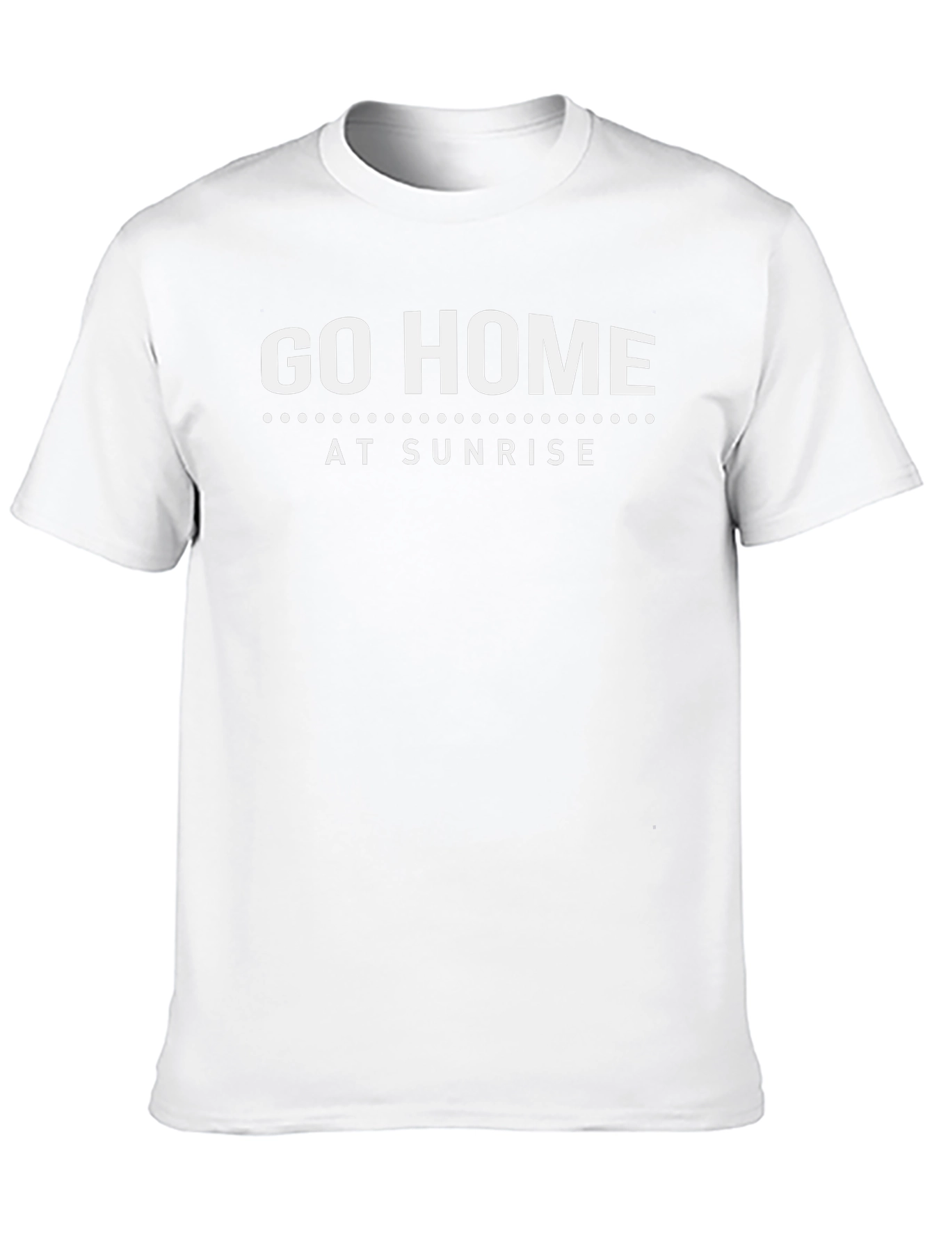 Go Home At Sunrise Black T-Shirt