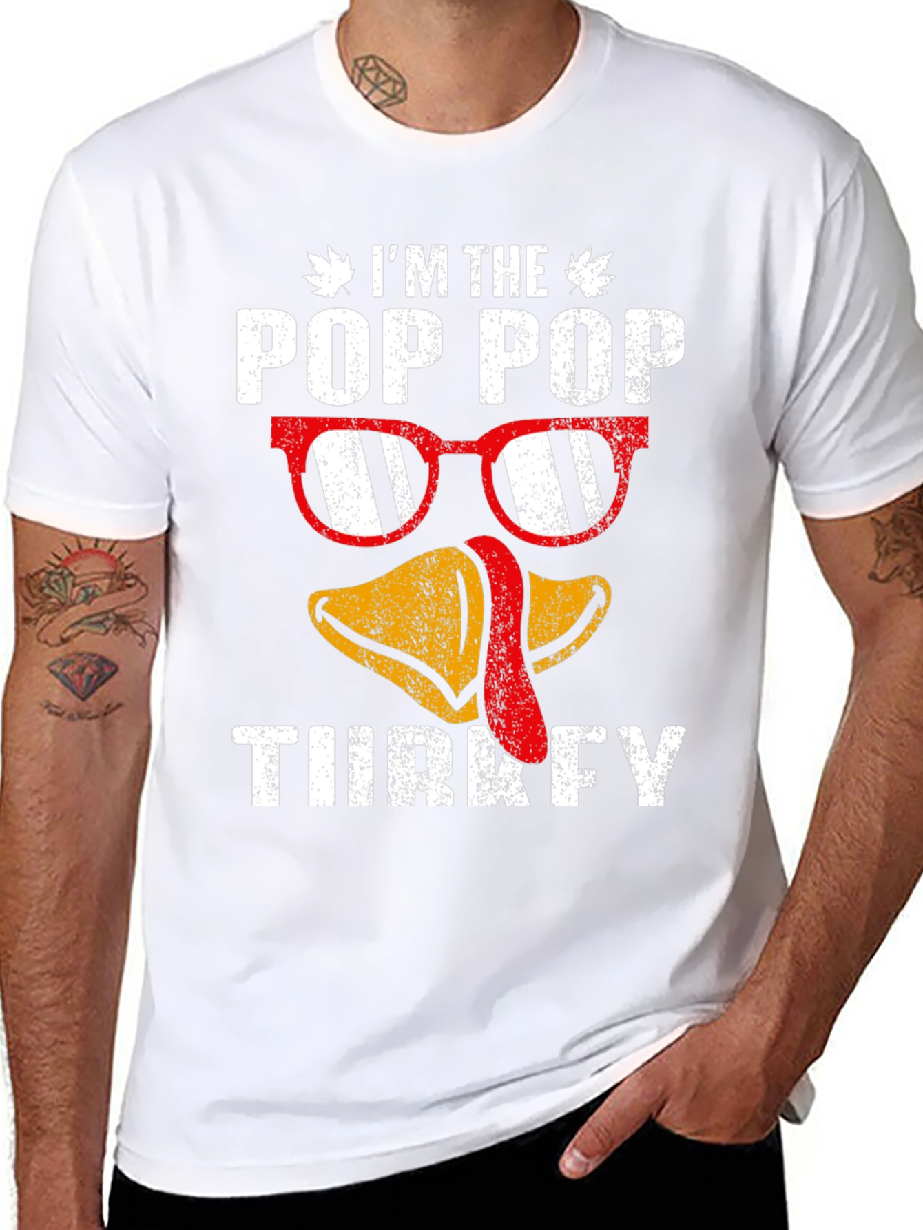 Pop Pop Turkey Thanksgiving T-Shirt