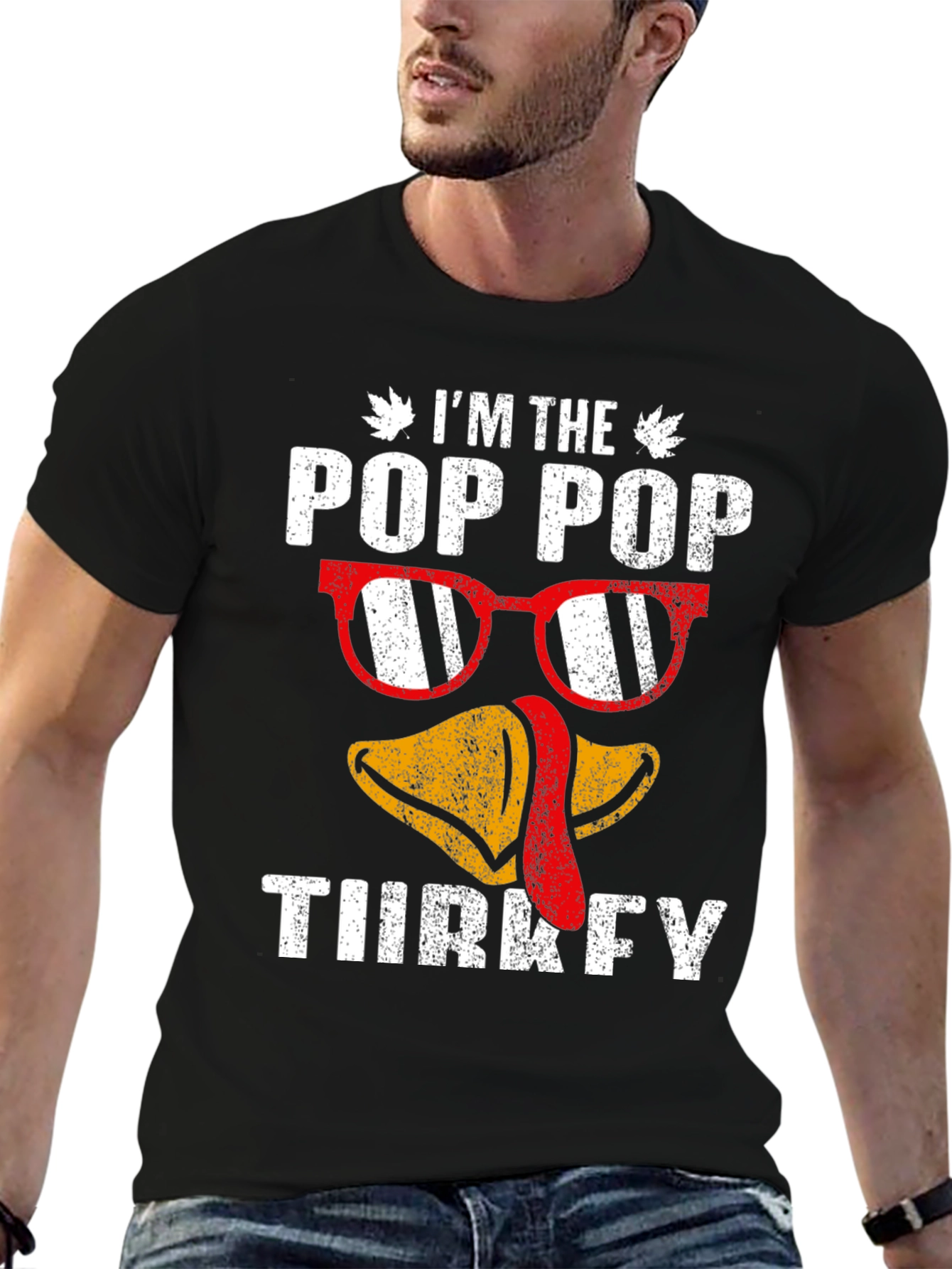Pop Pop Turkey Thanksgiving T-Shirt