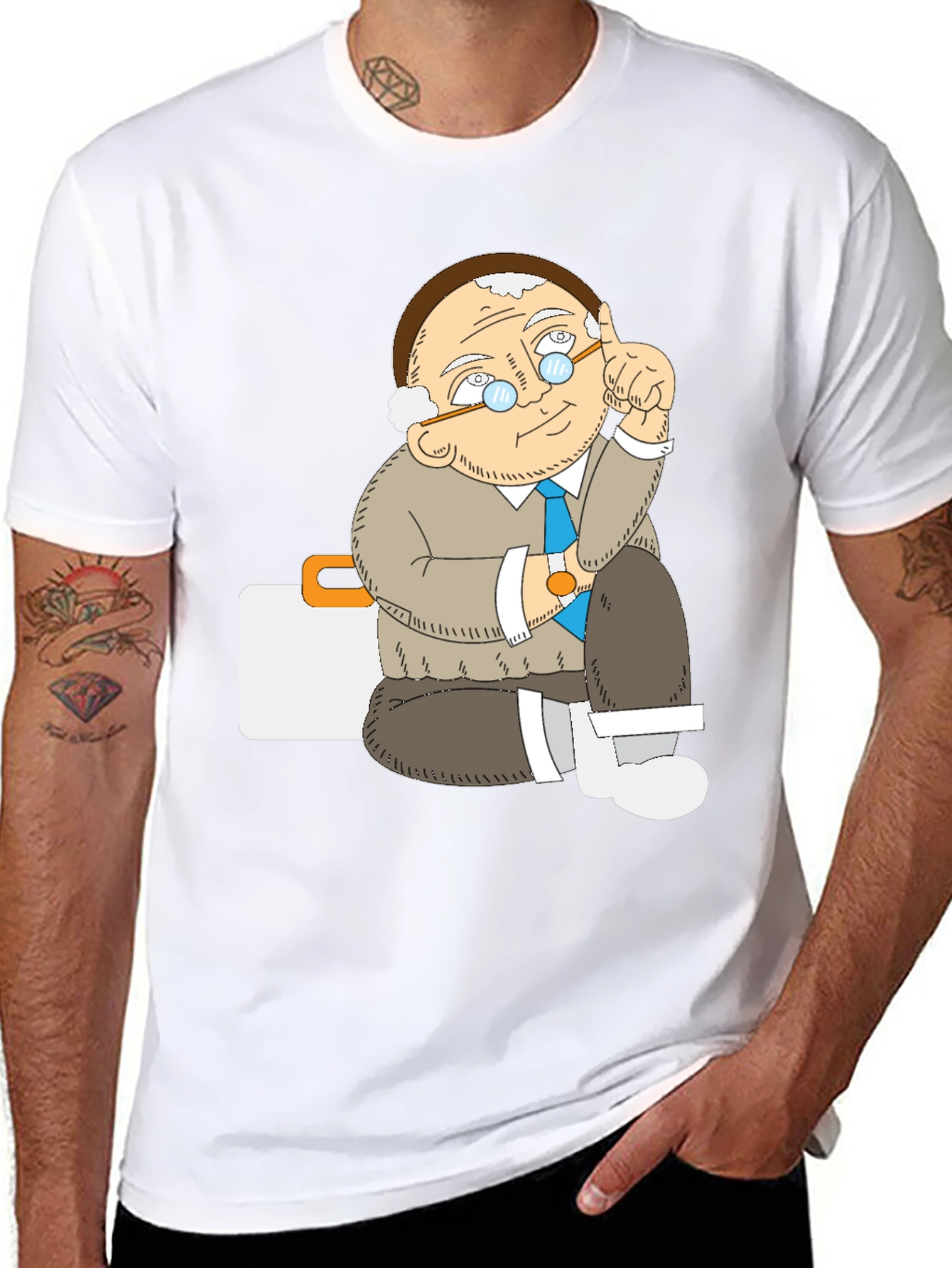 Professor Tee - Cartoon Character T-Shirt
