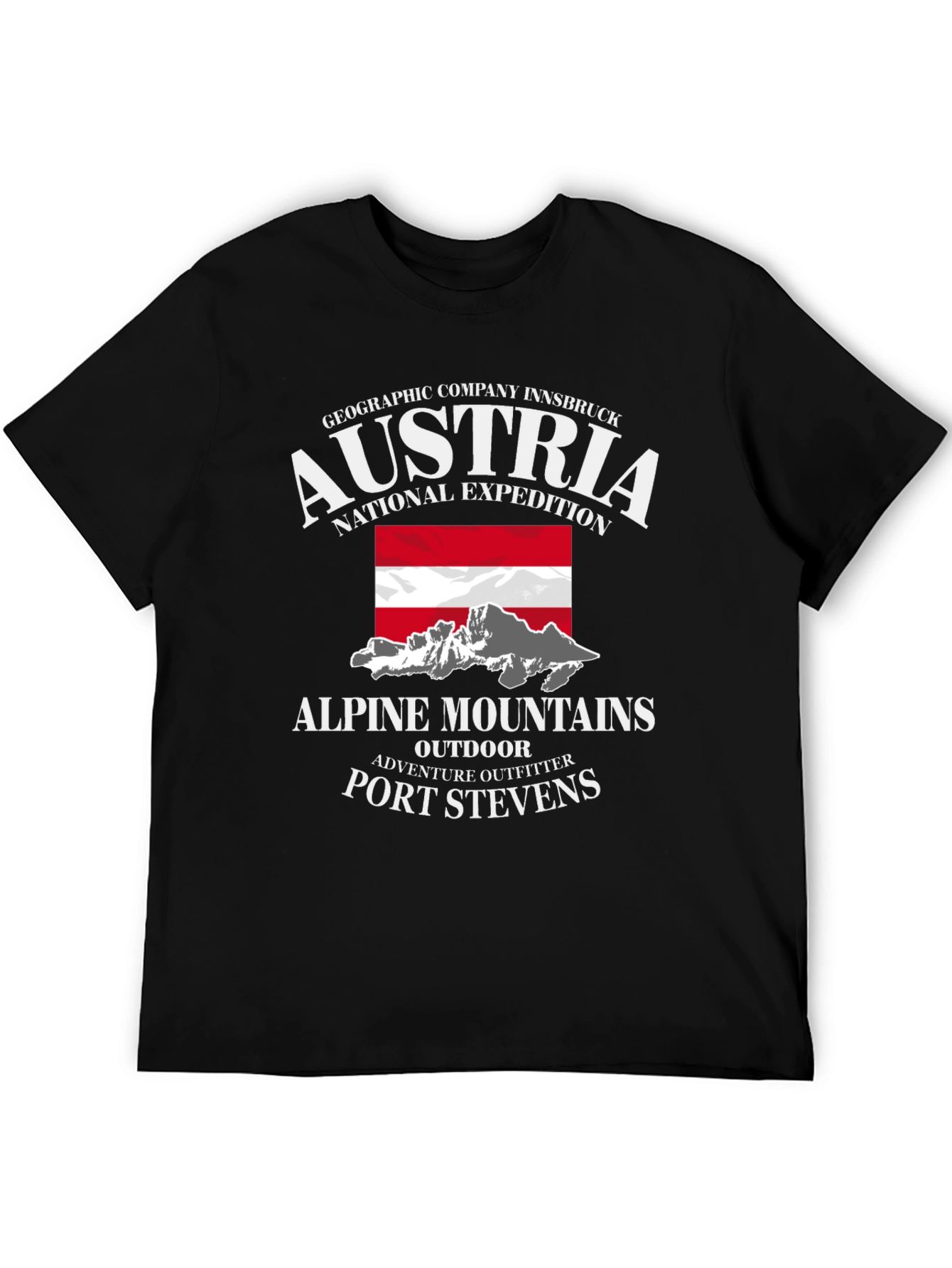 Austria Alpine Mountains T-Shirt - Port Stevens Expedition