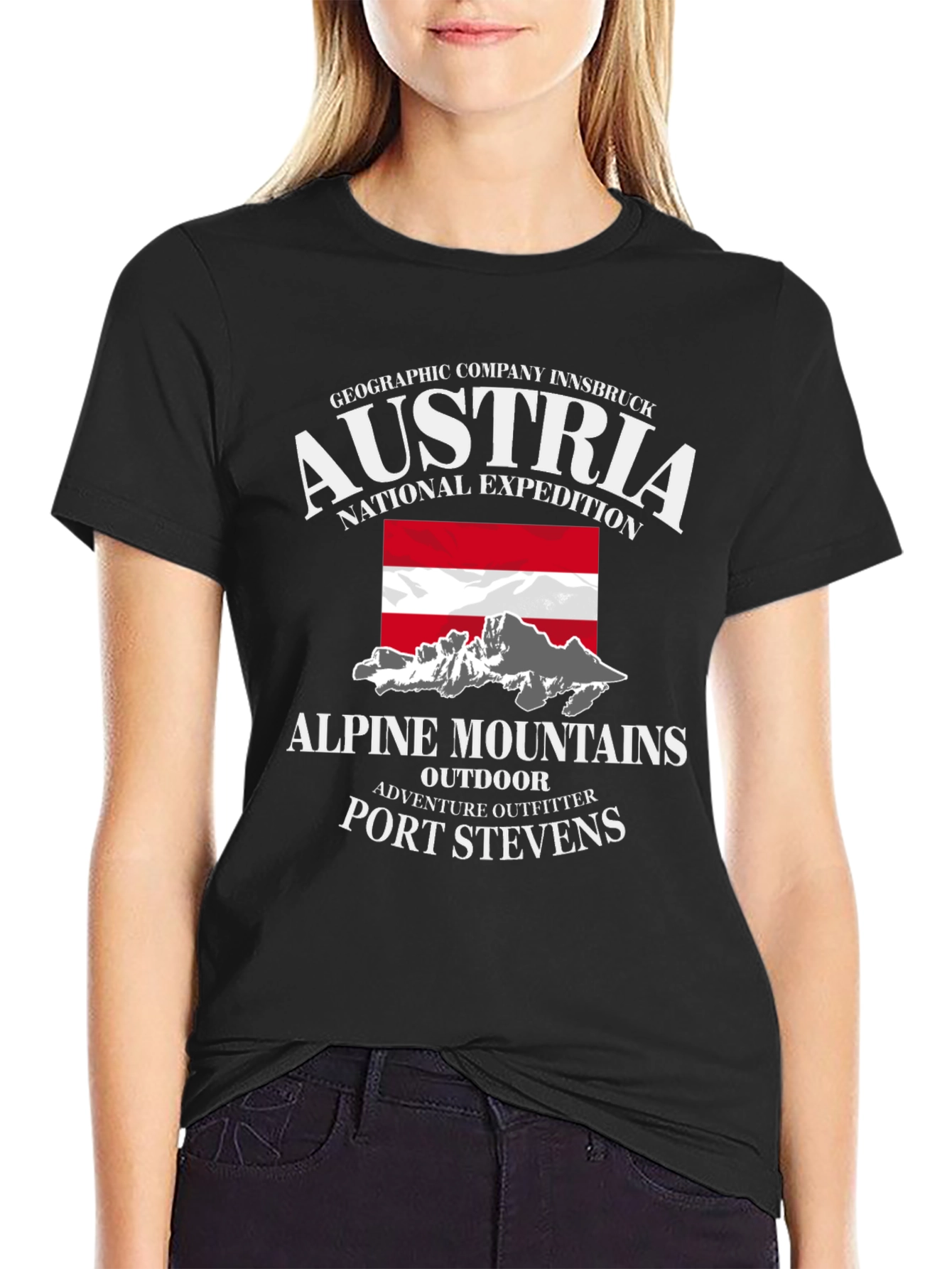 Austria Alpine Mountains T-Shirt - Port Stevens Expedition