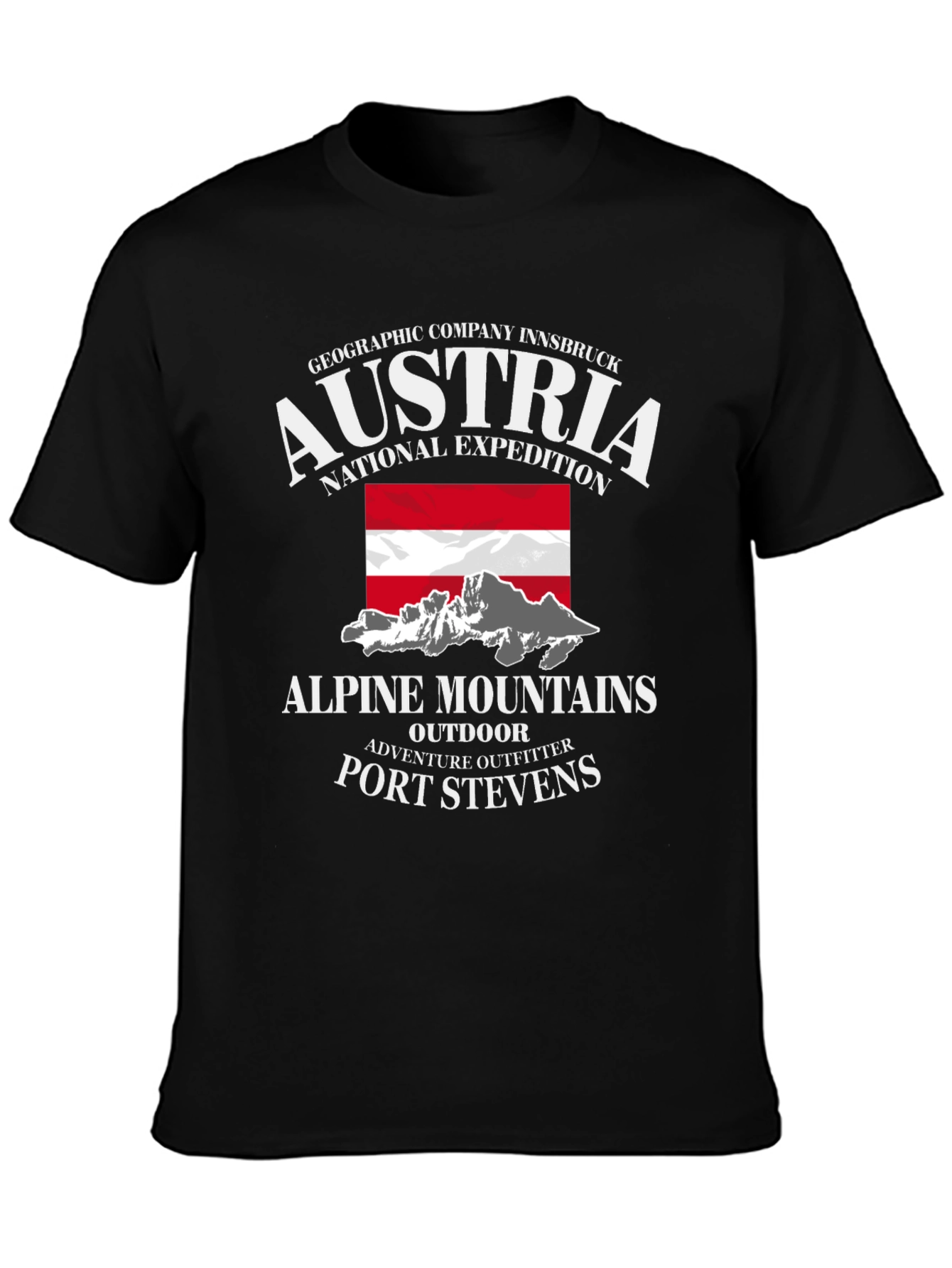Austria Alpine Mountains T-Shirt - Port Stevens Expedition