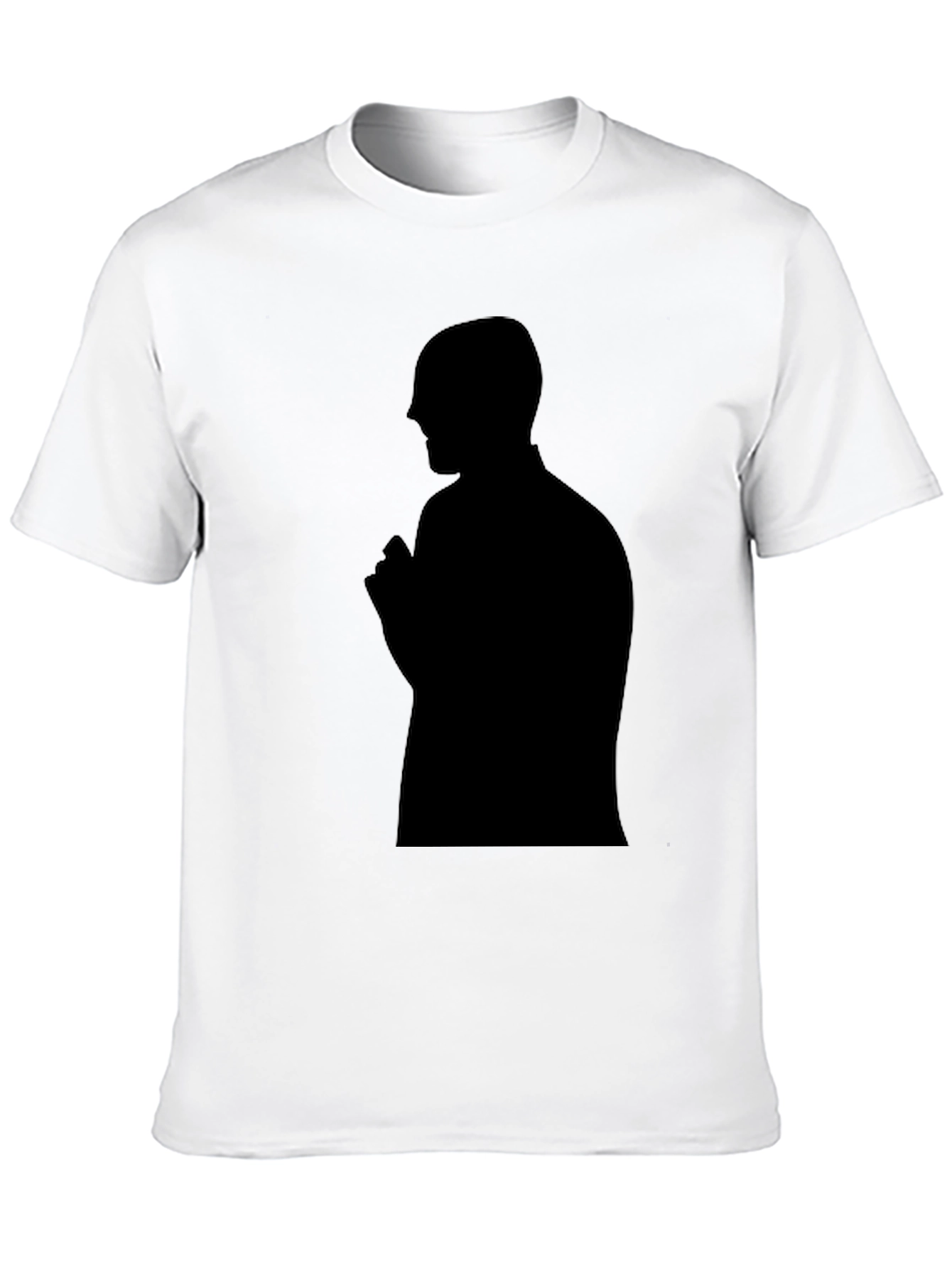 Mens Black T-Shirt - Silhouette Graphic Tee
