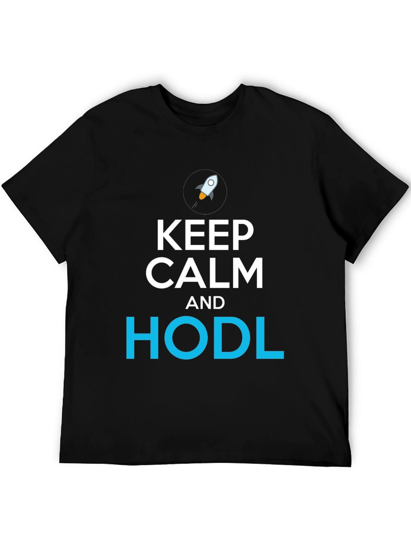 Keep Calm and HODL Black T-Shirt