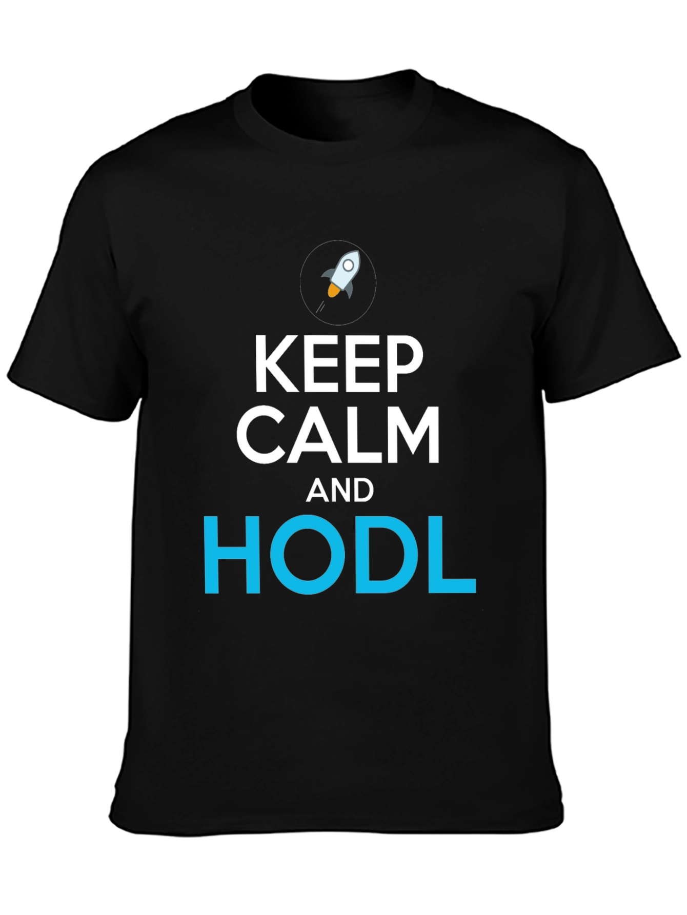 Keep Calm and HODL Black T-Shirt