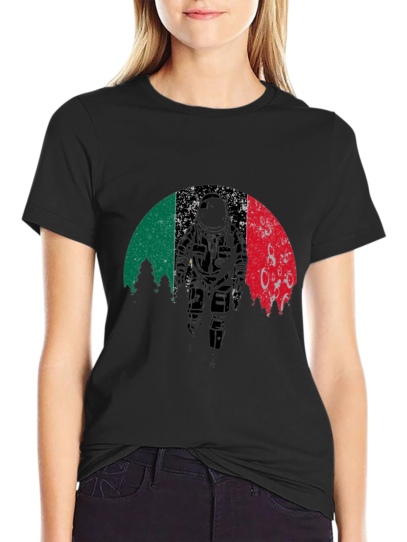 Retro Astronaut Graphic T-Shirt