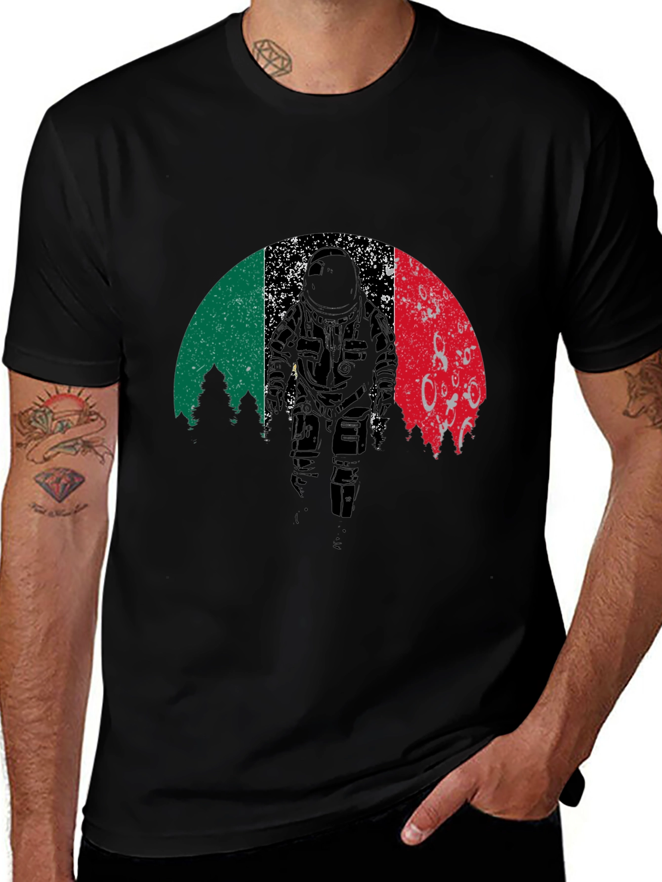 Retro Astronaut Graphic T-Shirt