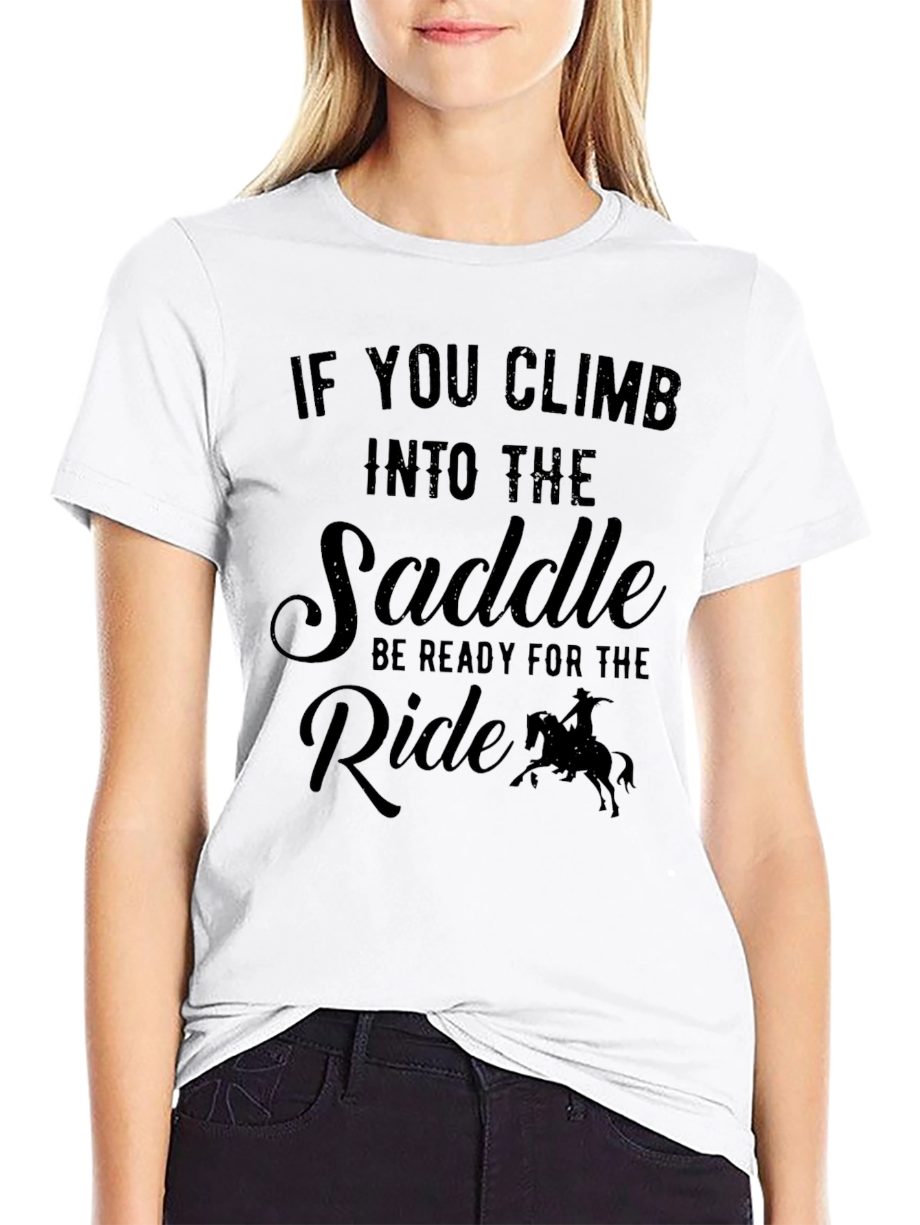 Saddle Up Black T-Shirt