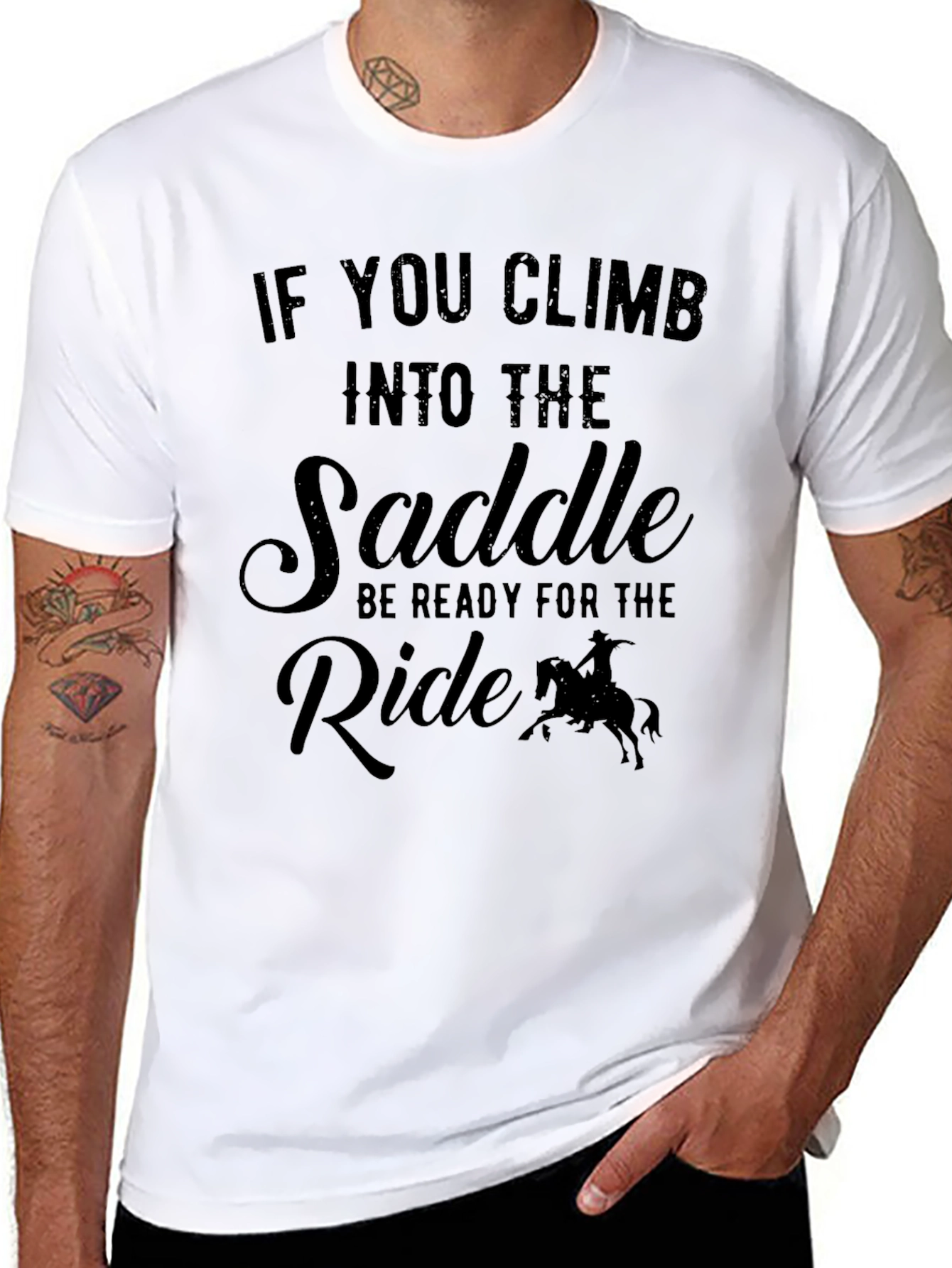Saddle Up Black T-Shirt