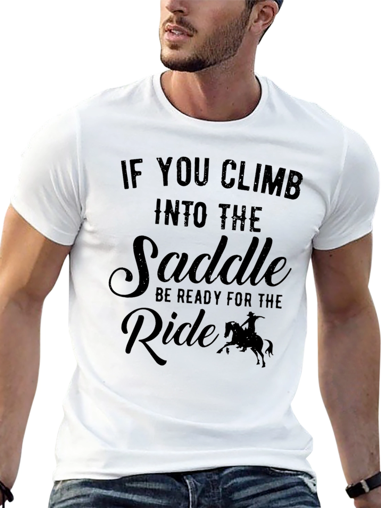 Saddle Up Black T-Shirt