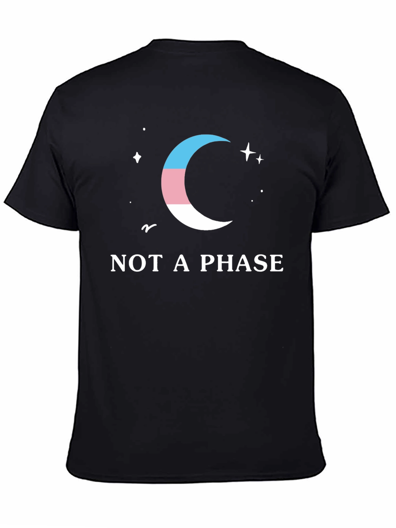 Trans Pride Moon Tee - Not a Phase T-Shirt