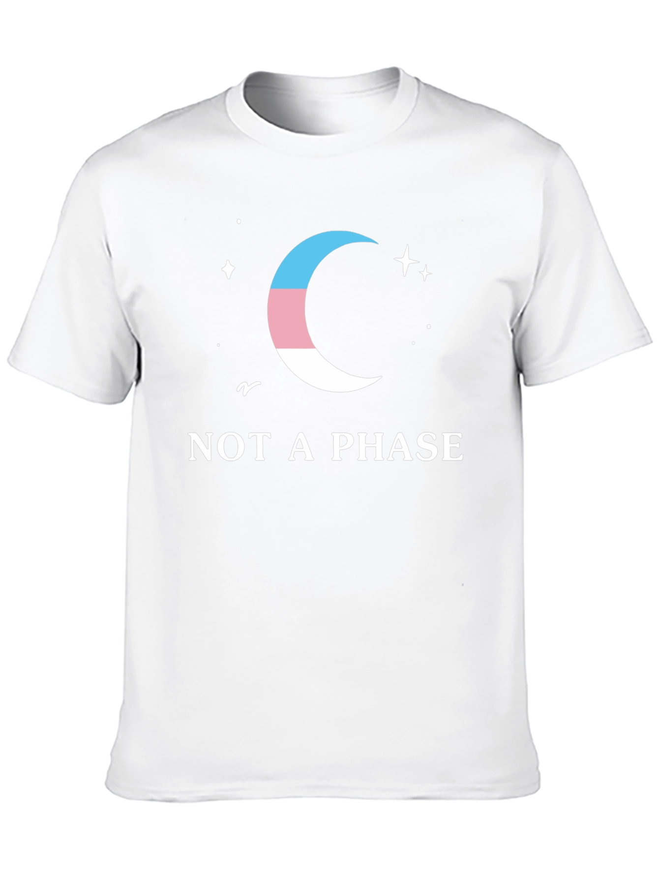Trans Pride Moon Tee - Not a Phase T-Shirt