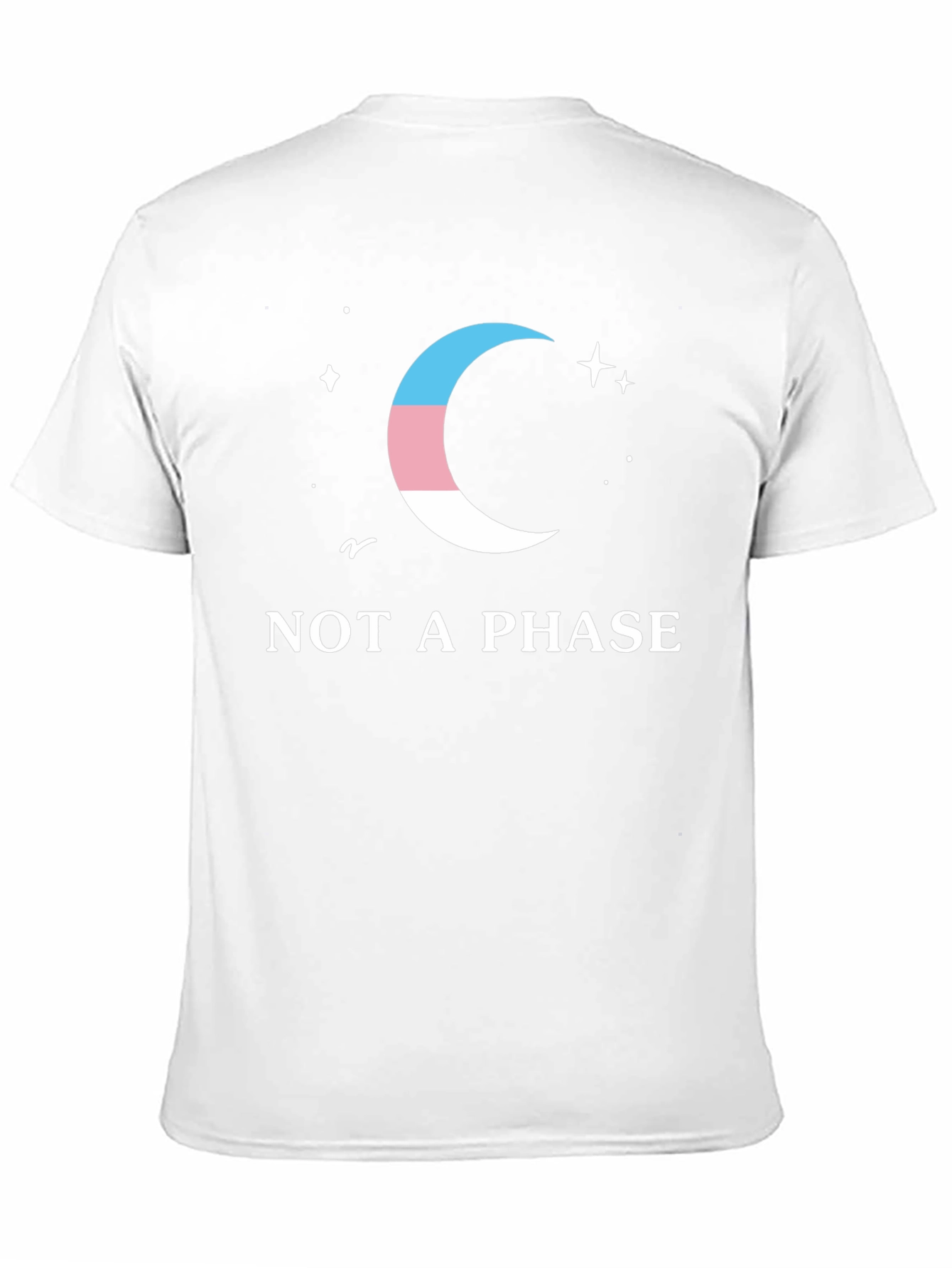 Trans Pride Moon Tee - Not a Phase T-Shirt