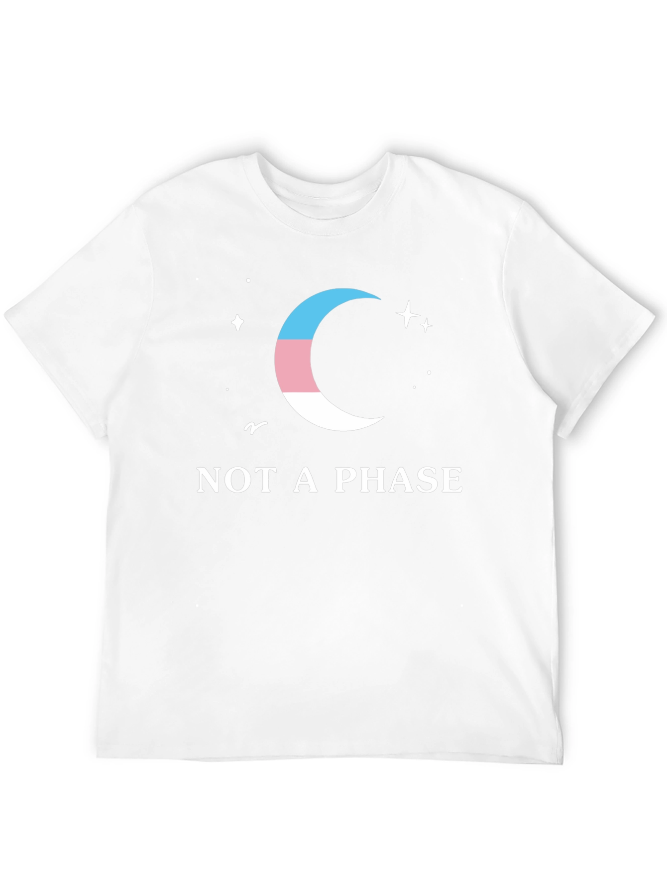 Trans Pride Moon Tee - Not a Phase T-Shirt