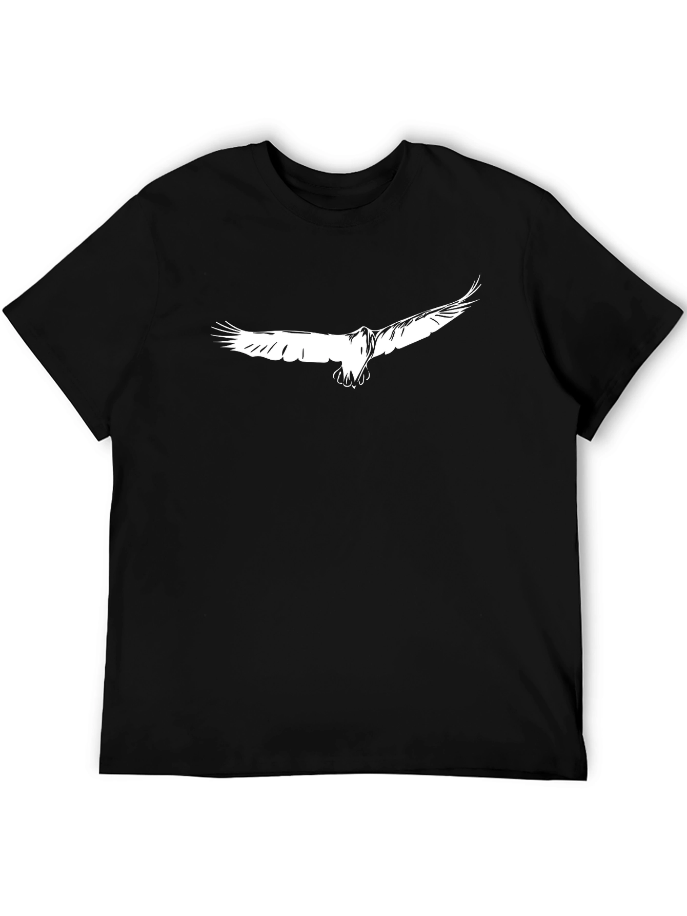 Black Eagle Graphic Tee - Stylish Mens Cotton T-Shirt