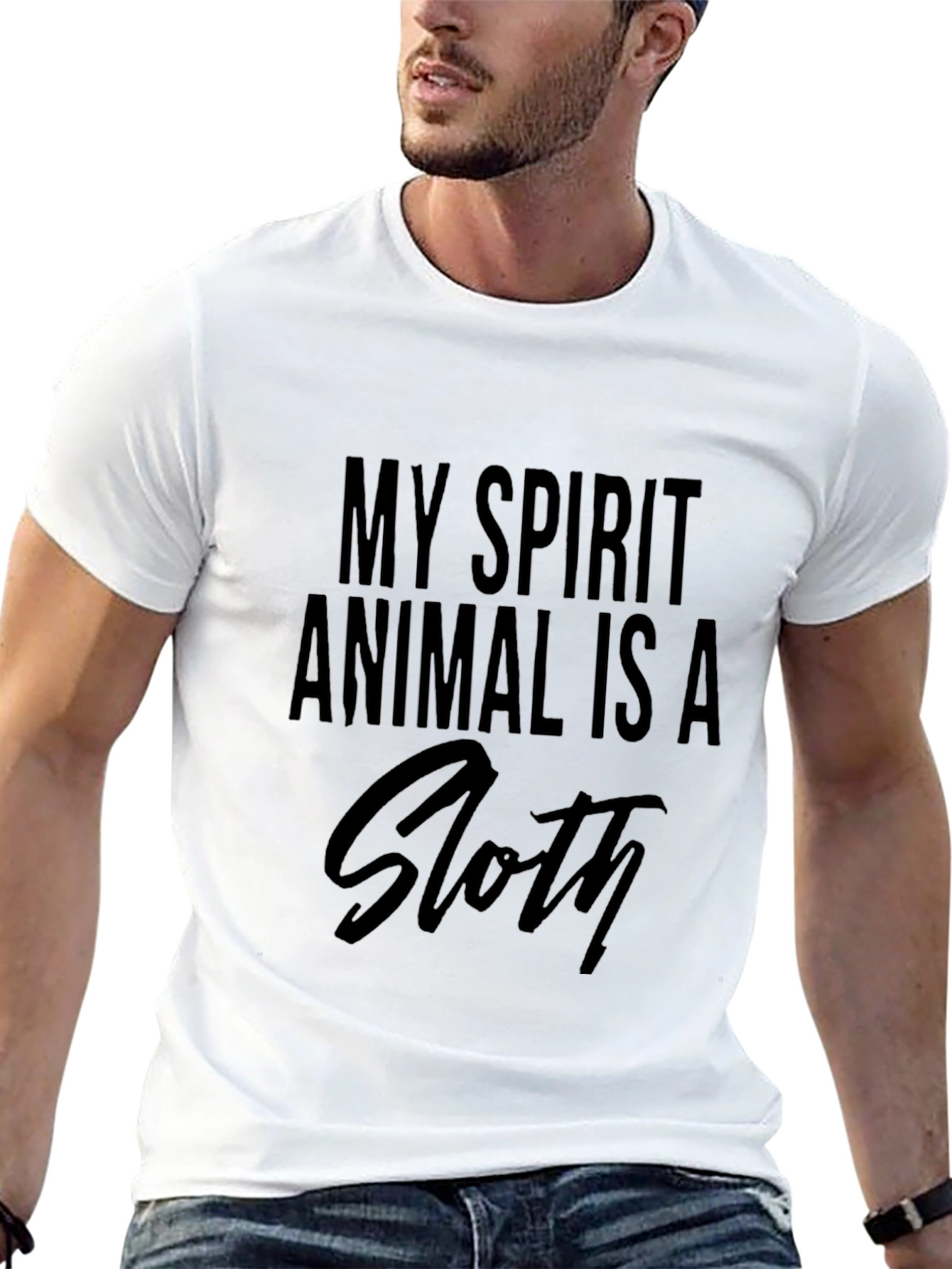 My Spirit Animal Is A Sloth Graphic Tee