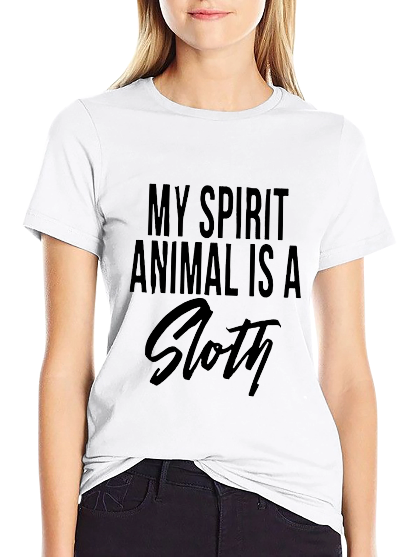 My Spirit Animal Is A Sloth Graphic Tee