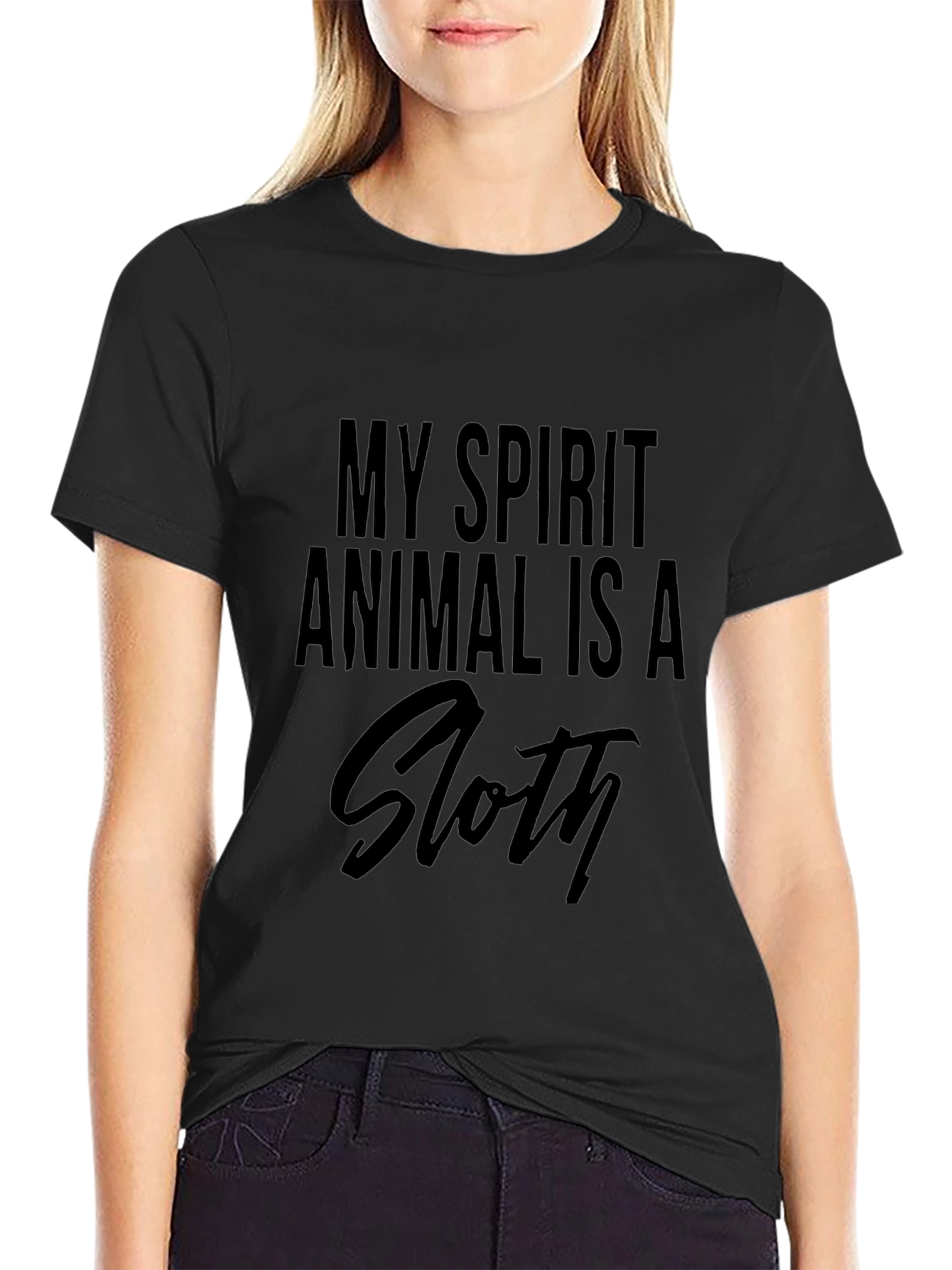 My Spirit Animal Is A Sloth Graphic Tee