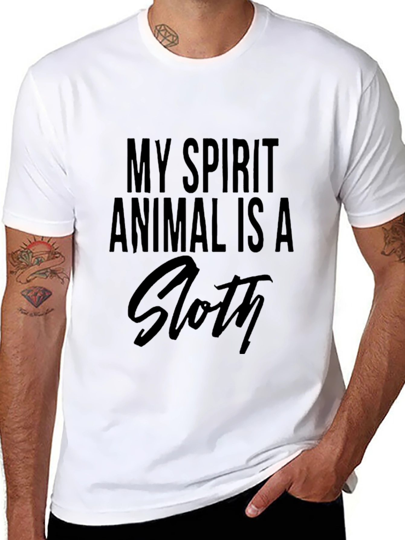 My Spirit Animal Is A Sloth Graphic Tee