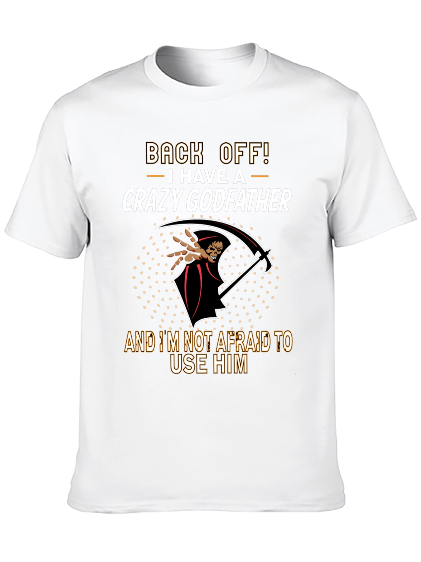 Crazy Godfather T-Shirt - Grim Reaper Graphic Tee
