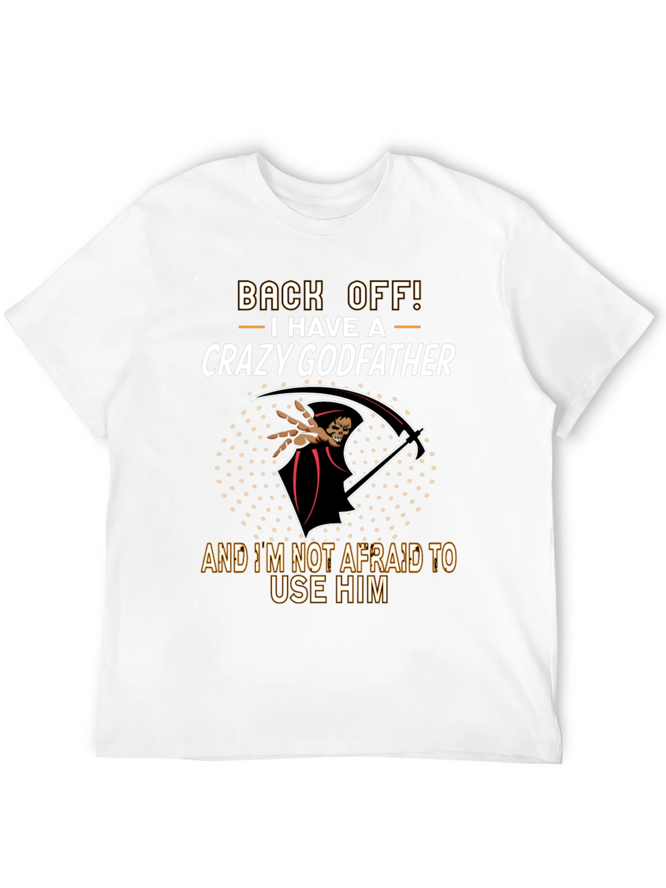 Crazy Godfather T-Shirt - Grim Reaper Graphic Tee