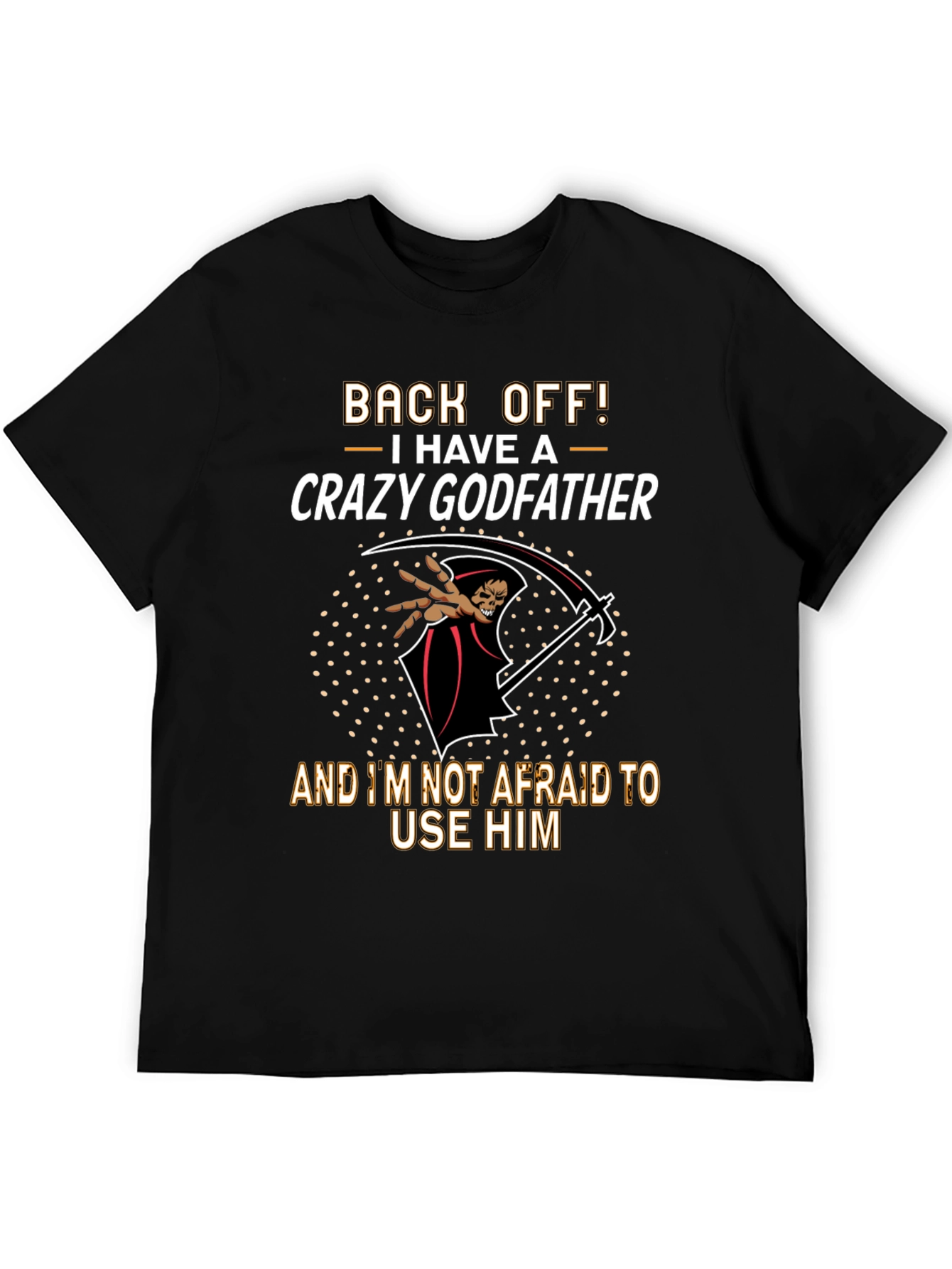 Crazy Godfather T-Shirt - Grim Reaper Graphic Tee