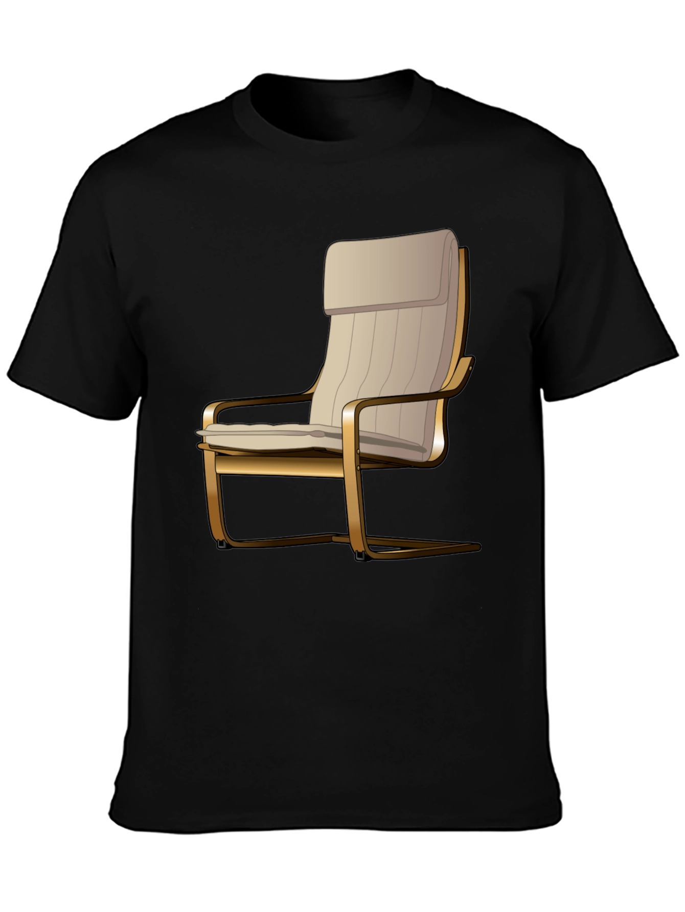 Modern Chair Graphic Tee - Stylish Comfort