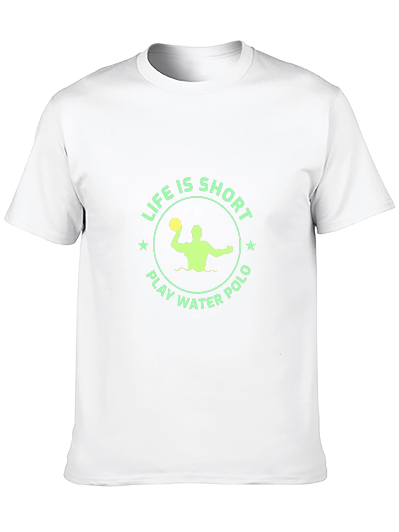 Life is Short Play Water Polo Black T-Shirt