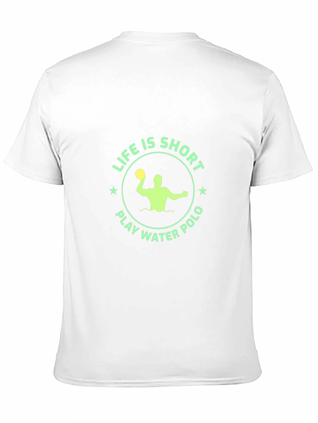Life is Short Play Water Polo Black T-Shirt