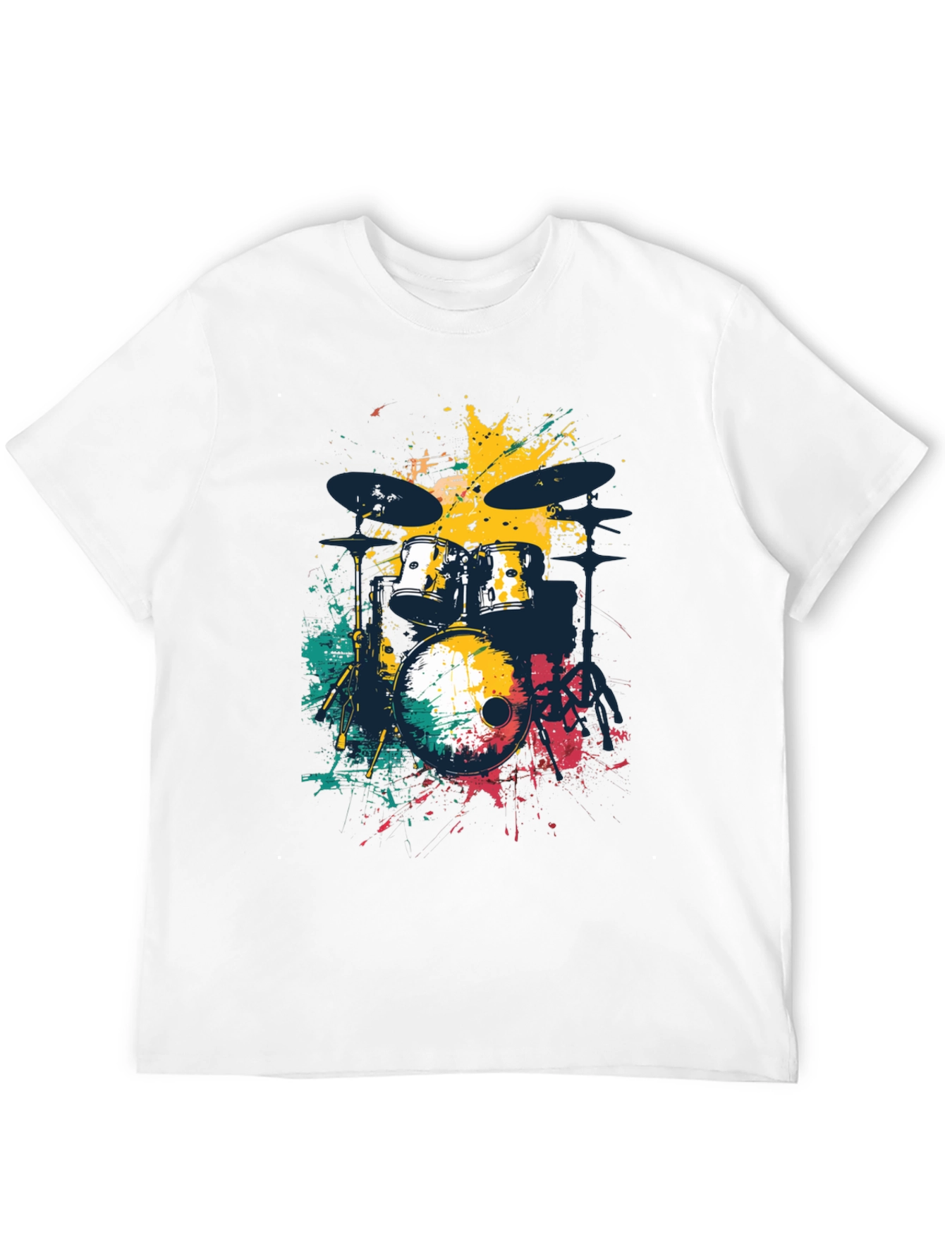 Abstract Drum Set Mens Graphic Tee