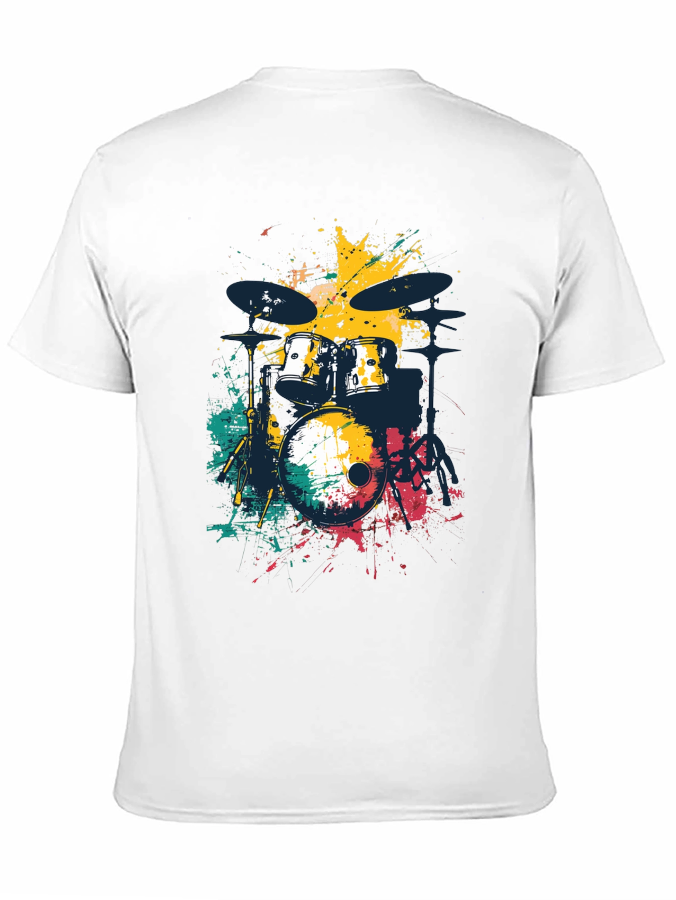 Abstract Drum Set Mens Graphic Tee