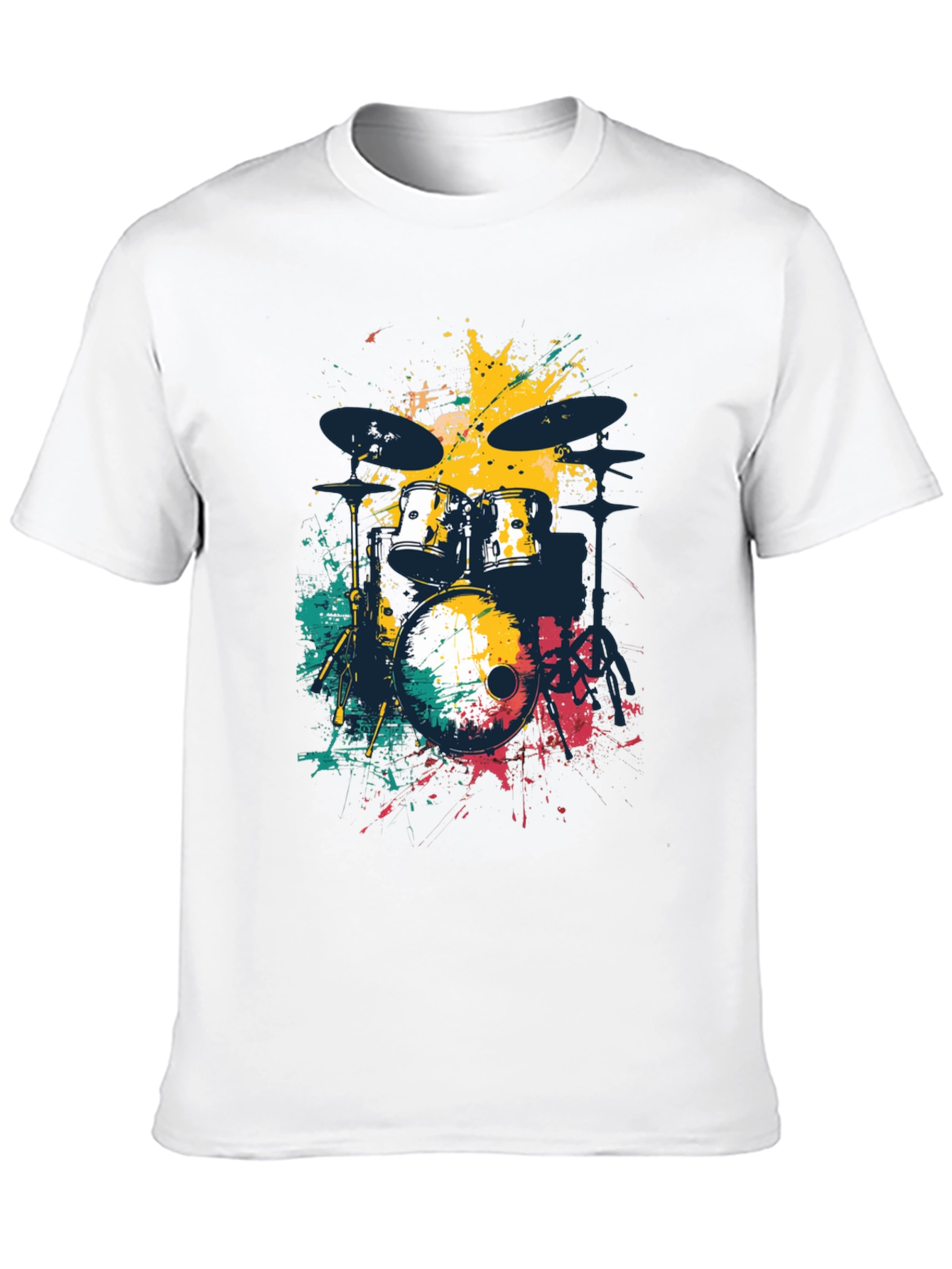 Abstract Drum Set Mens Graphic Tee