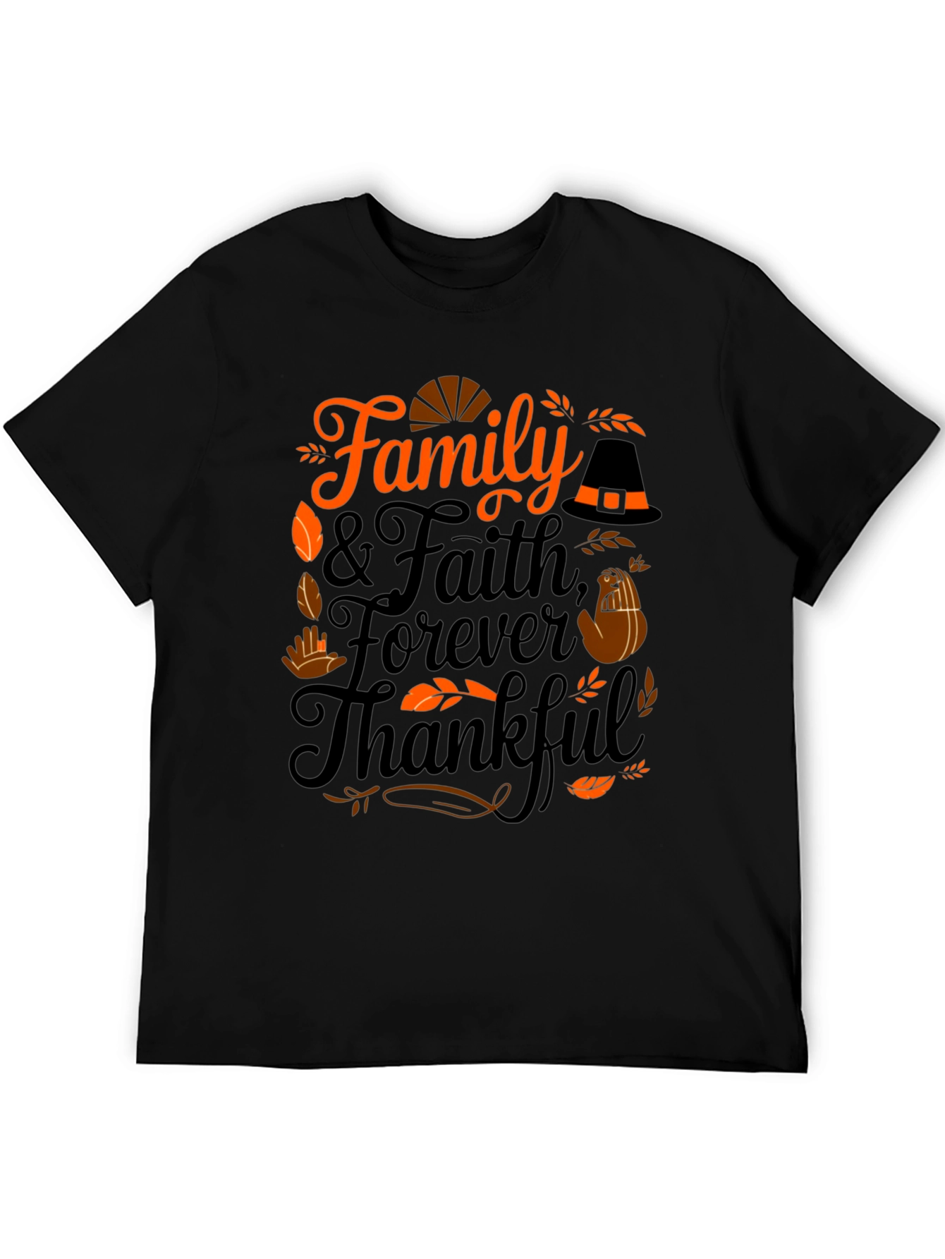 Family Faith Forever Thankful T-Shirt