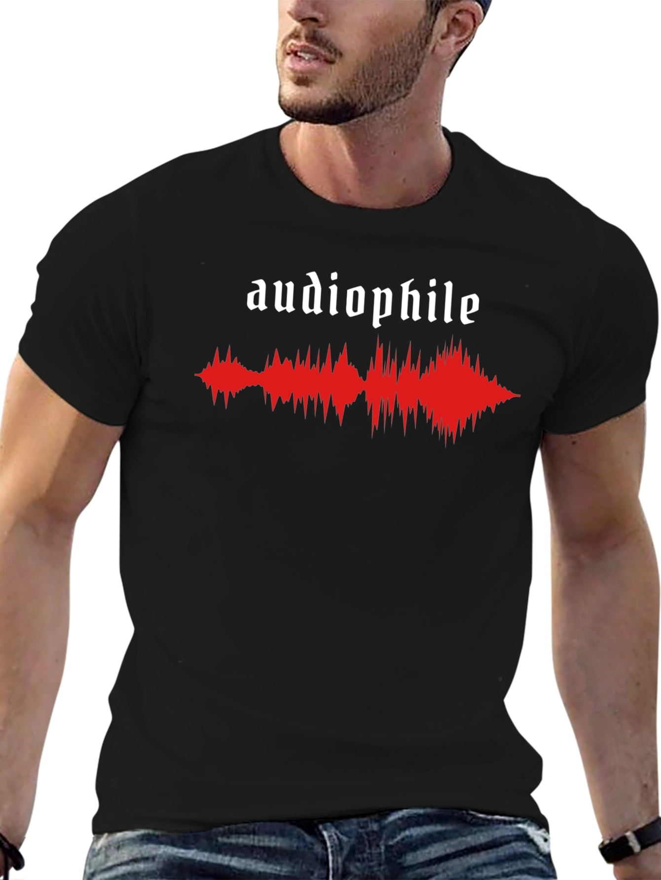 Audiophile Sound Wave Graphic T-Shirt