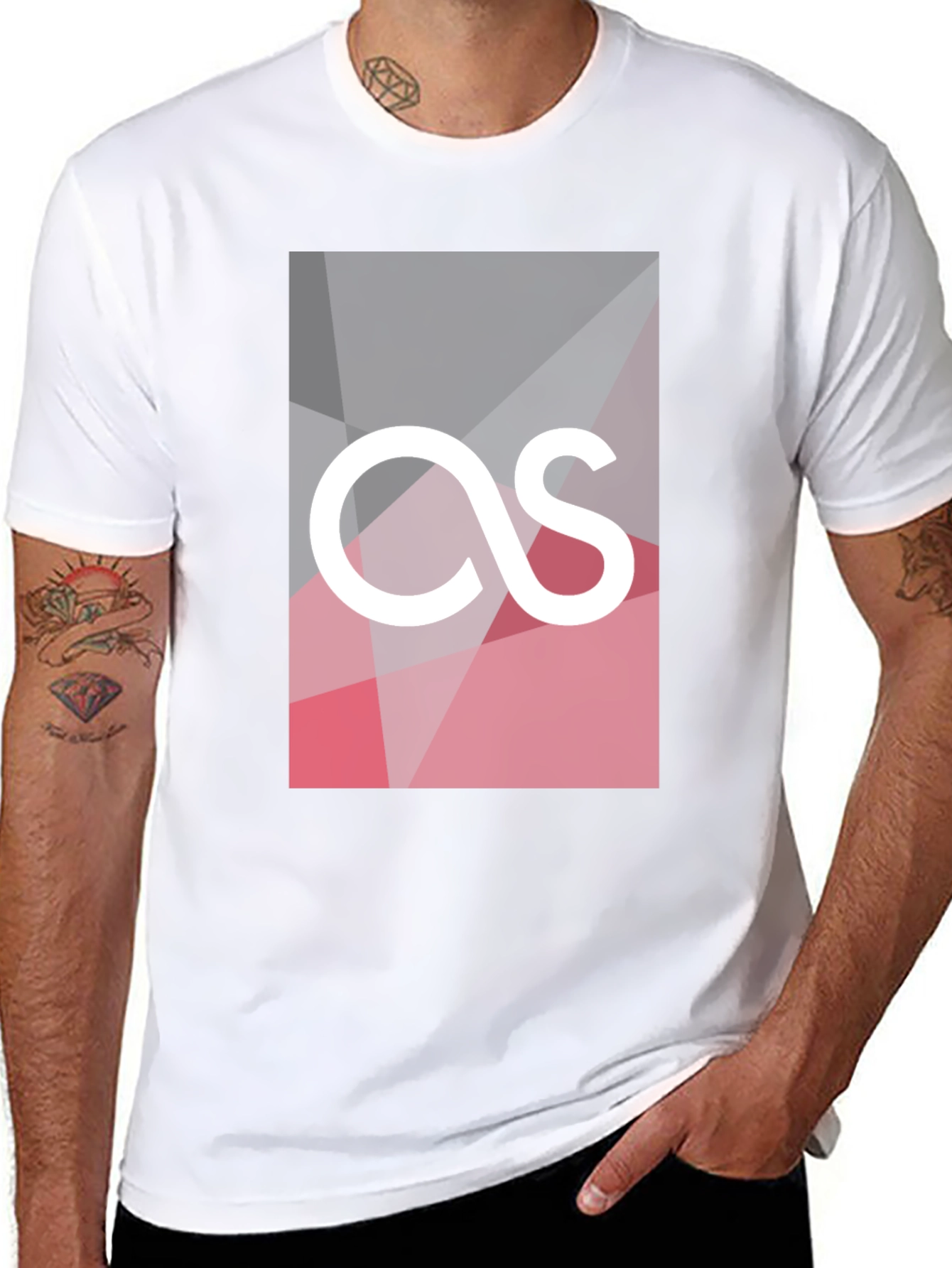 Modern Graphic Tee - As Logo - Black