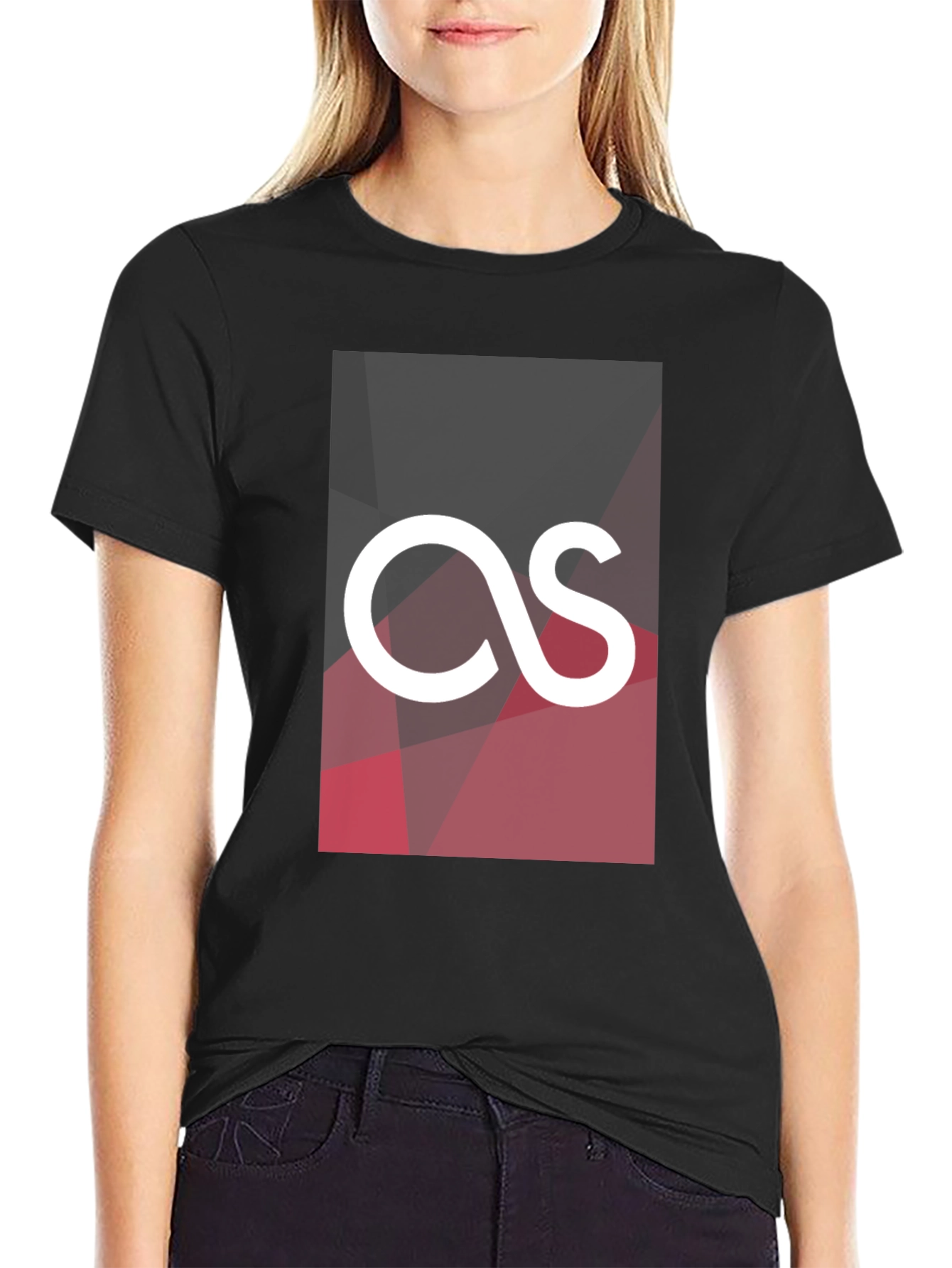 Modern Graphic Tee - As Logo - Black
