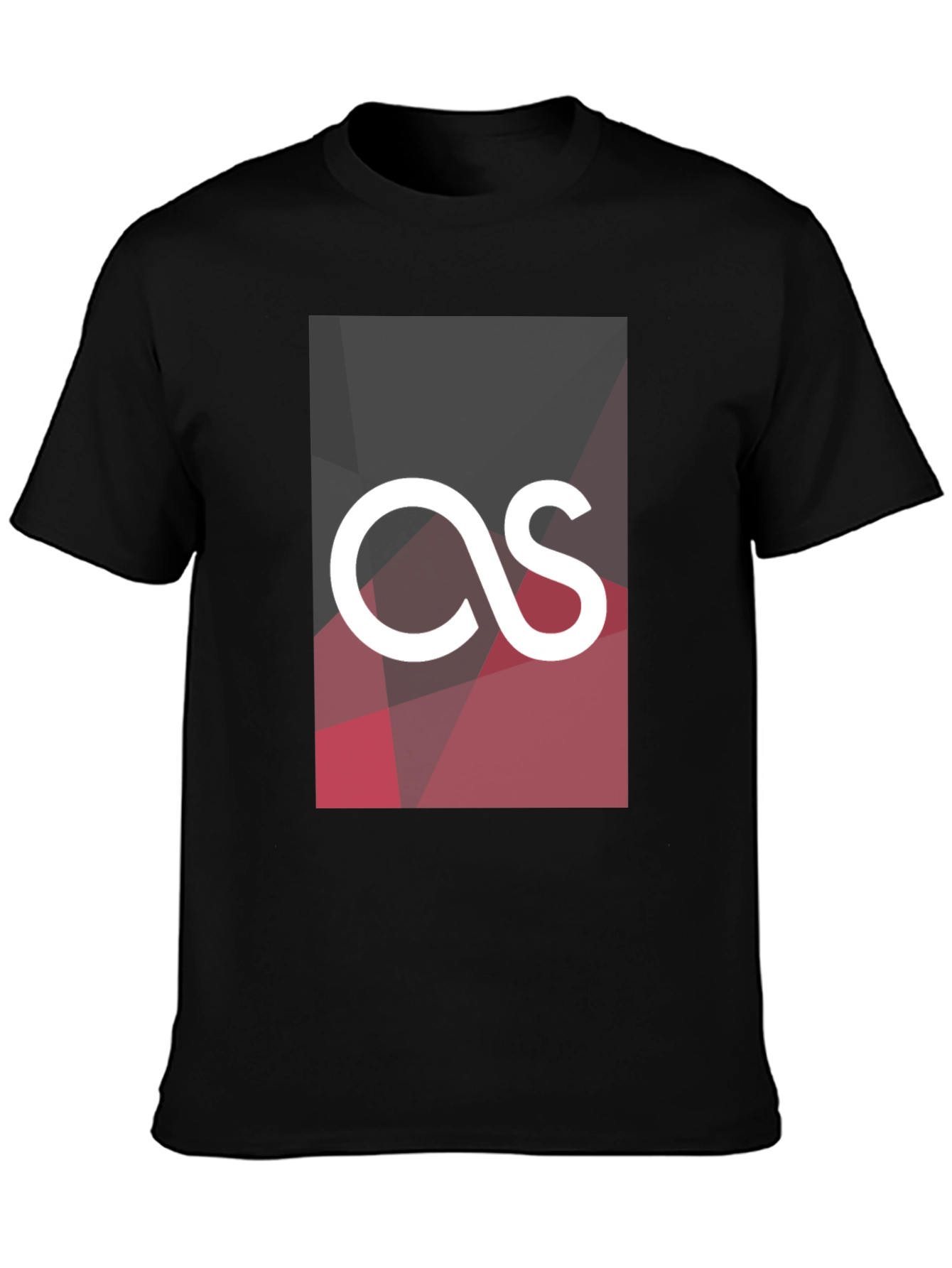 Modern Graphic Tee - As Logo - Black