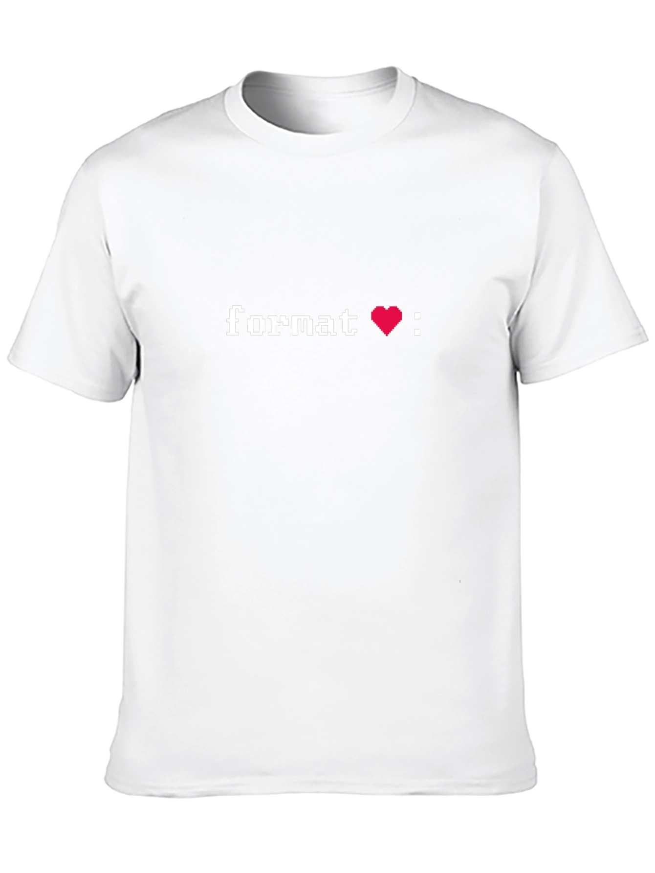 Format Love Pixel Graphic T-Shirt