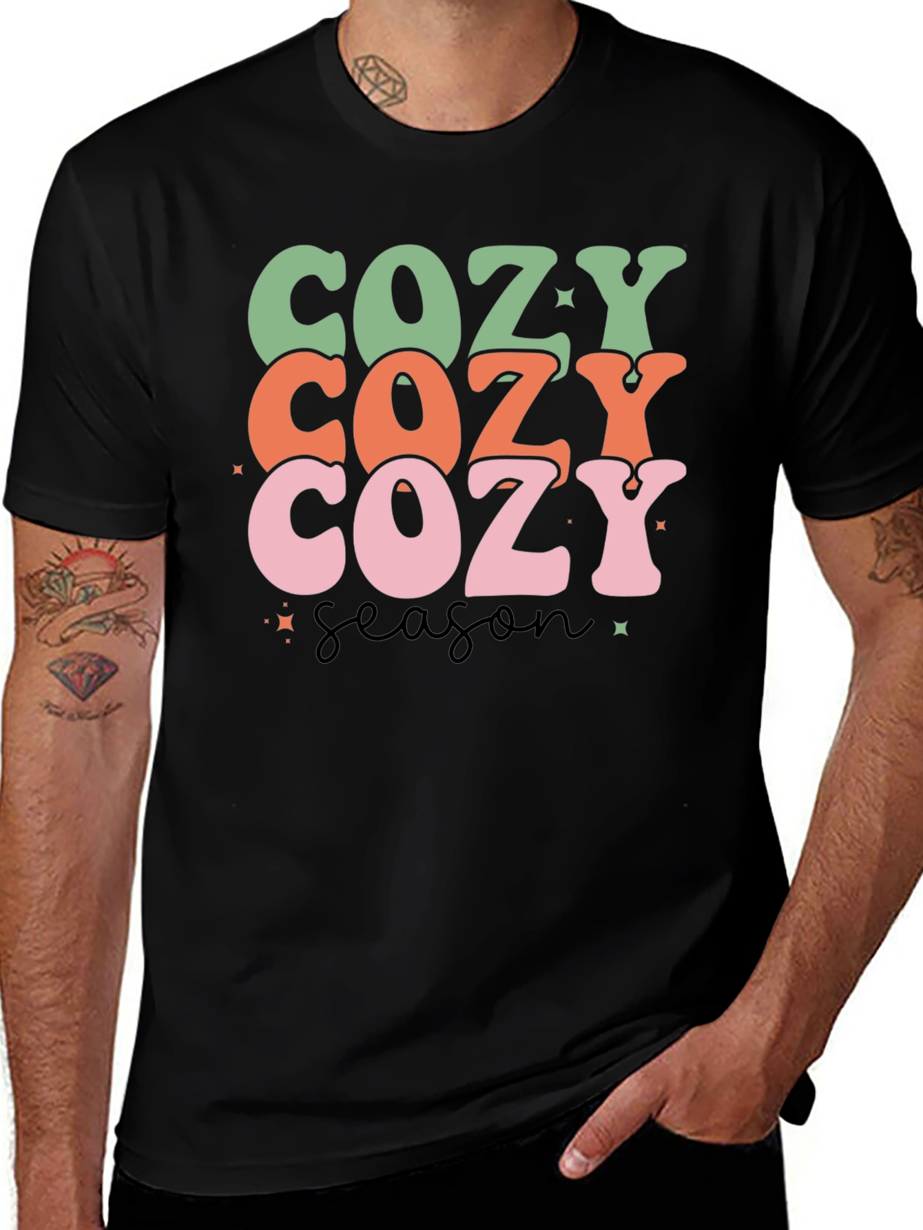Cozy Season Retro Graphic Tee - Soft & Stylish